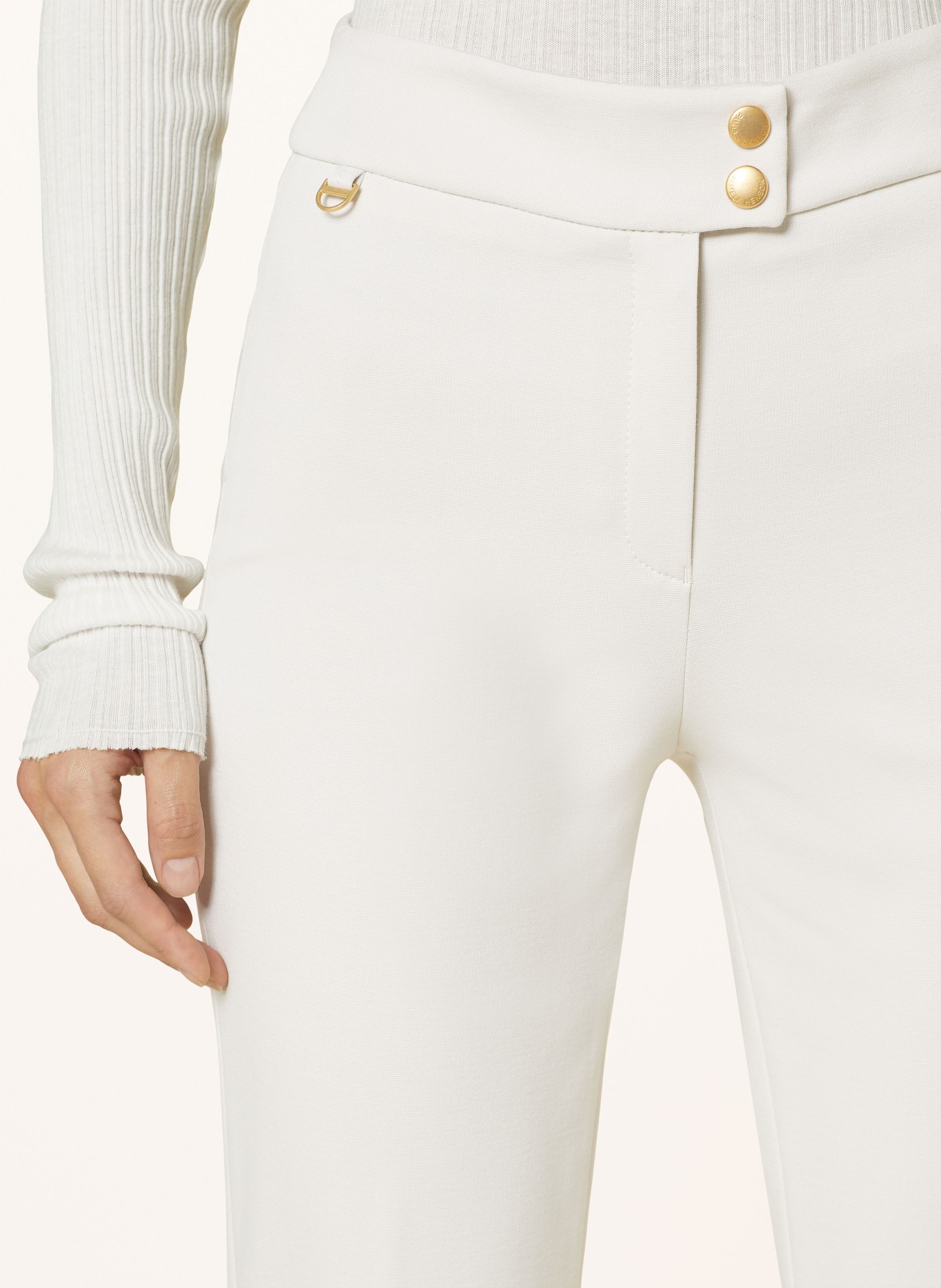 pamela henson Bootcut trousers, Color: ECRU (Image 5)