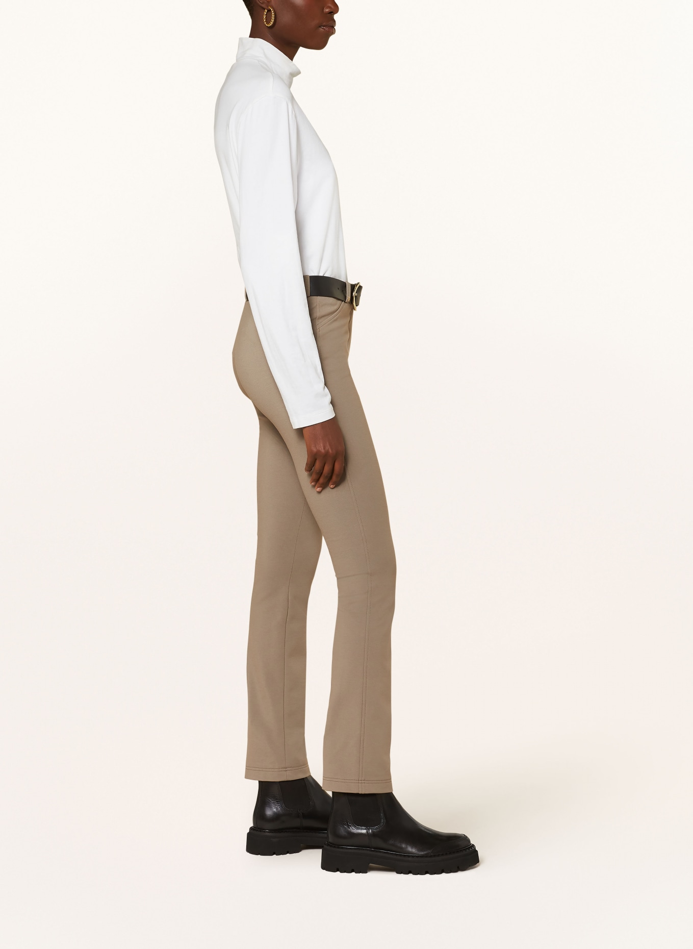 pamela henson Jersey pants PHPEPPER, Color: TAUPE (Image 4)