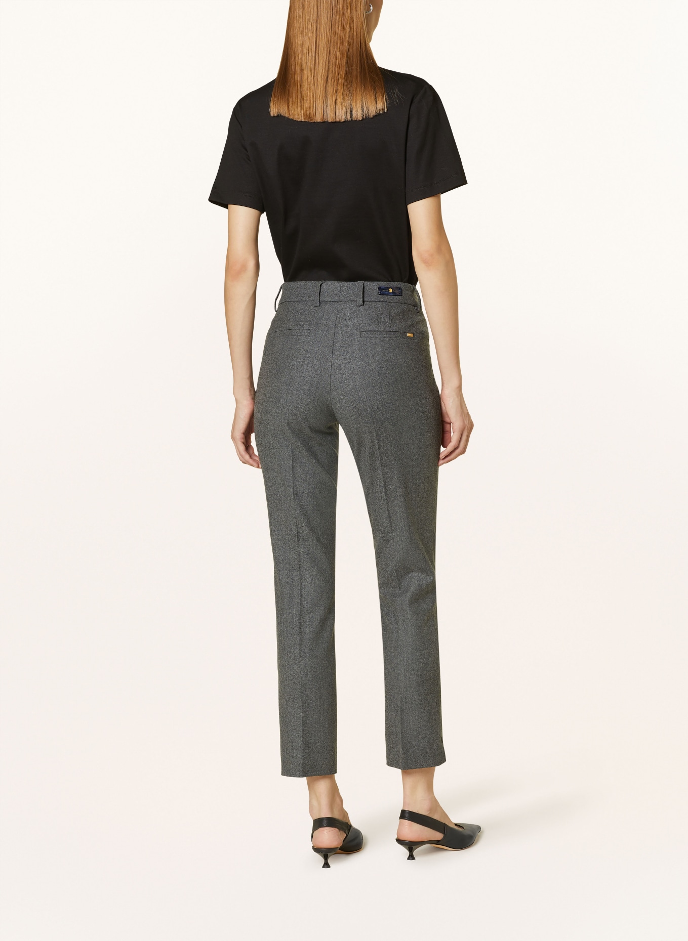 pamela henson Flannel trousers PHALINEL, Color: GRAY (Image 3)