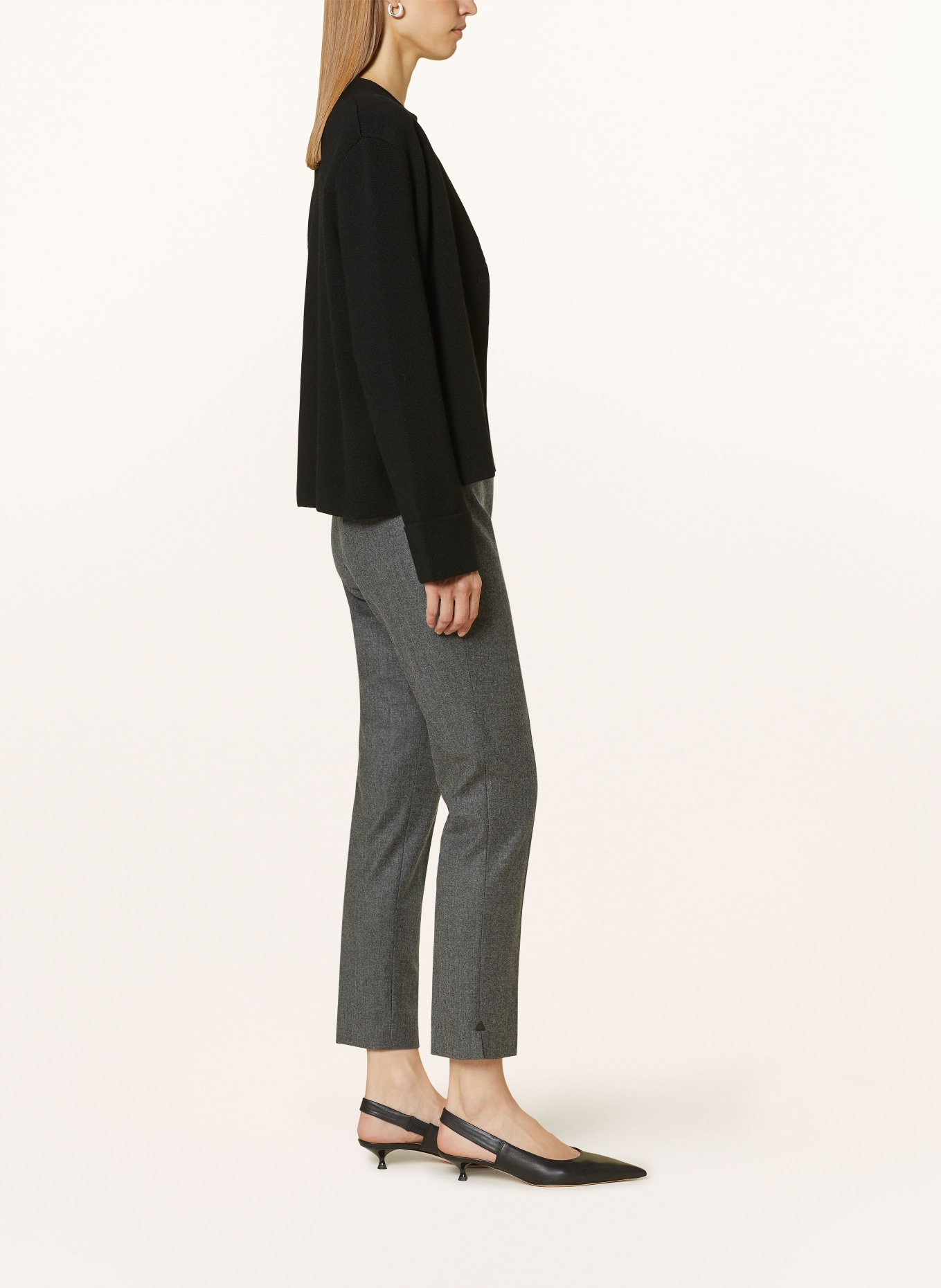 pamela henson Flannel trousers PHALINEL, Color: GRAY (Image 4)