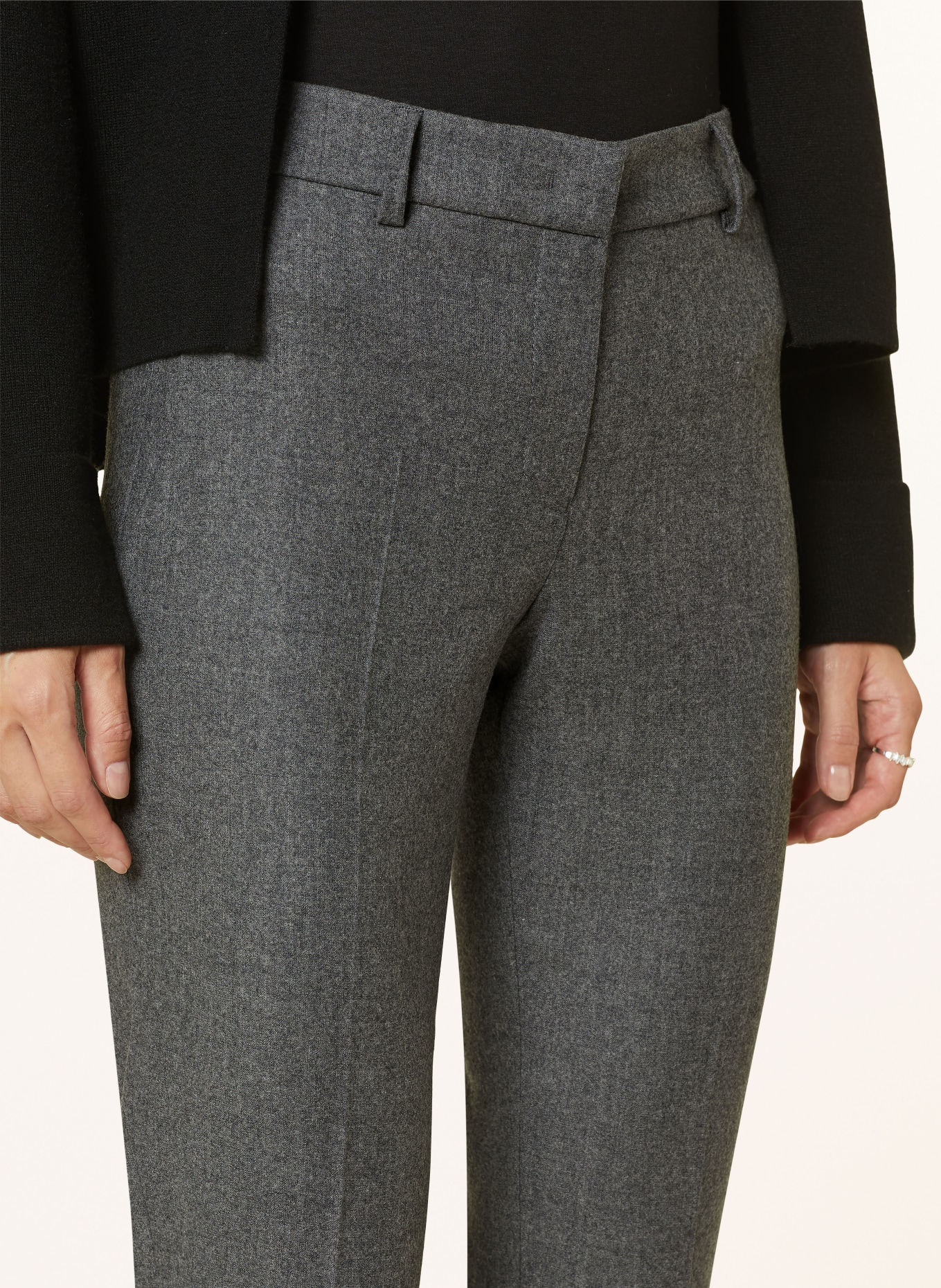 pamela henson Flannel trousers PHALINEL, Color: GRAY (Image 5)