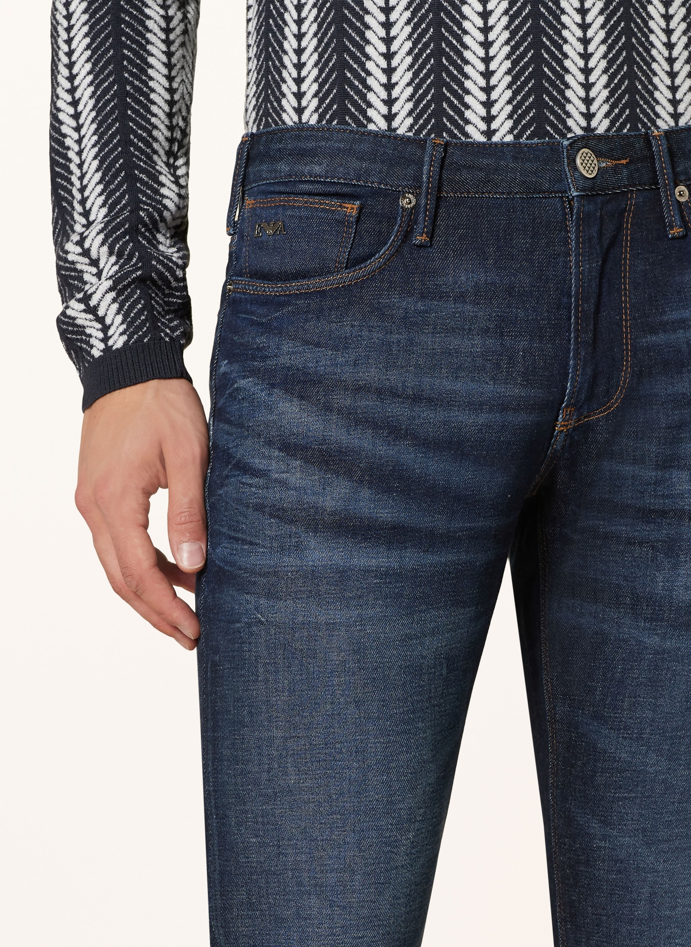 EMPORIO Fuxia armani Jeansy slim fit, Kolor: 0941 DENIM BLU MD (Obrazek 5)