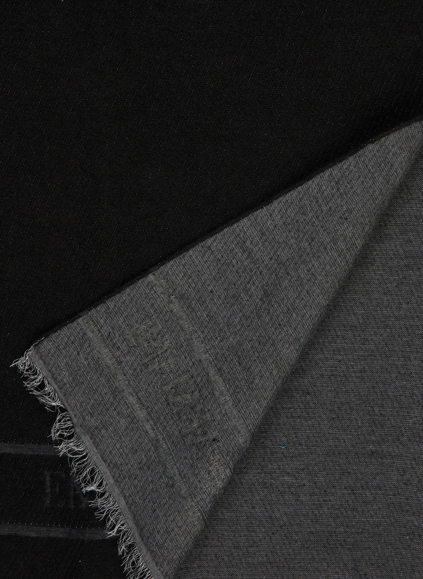EMPORIO ARMANI Scarf in black dark blue