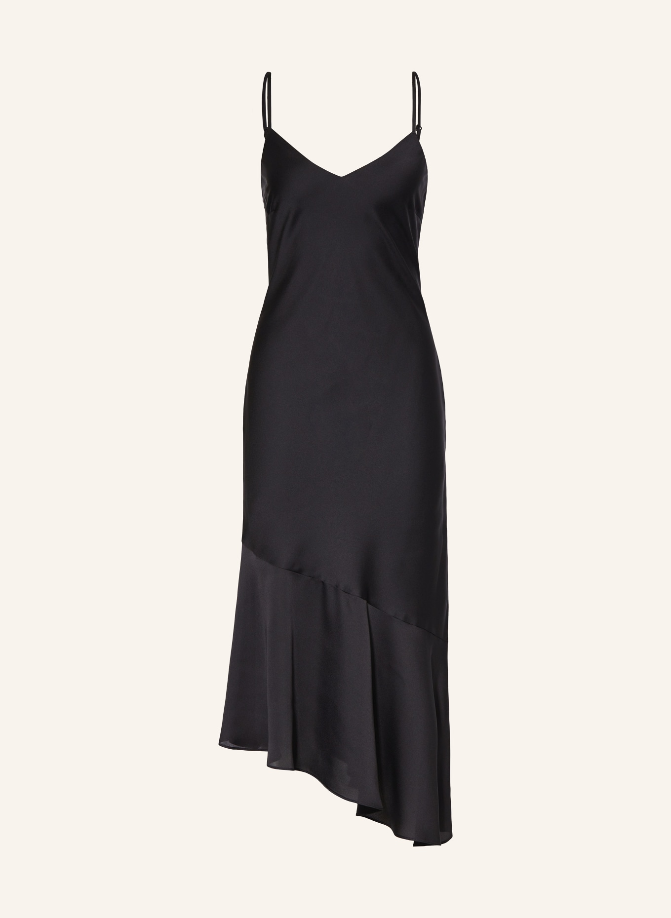 SWING Cocktailkleid aus Satin: SCHWARZ
