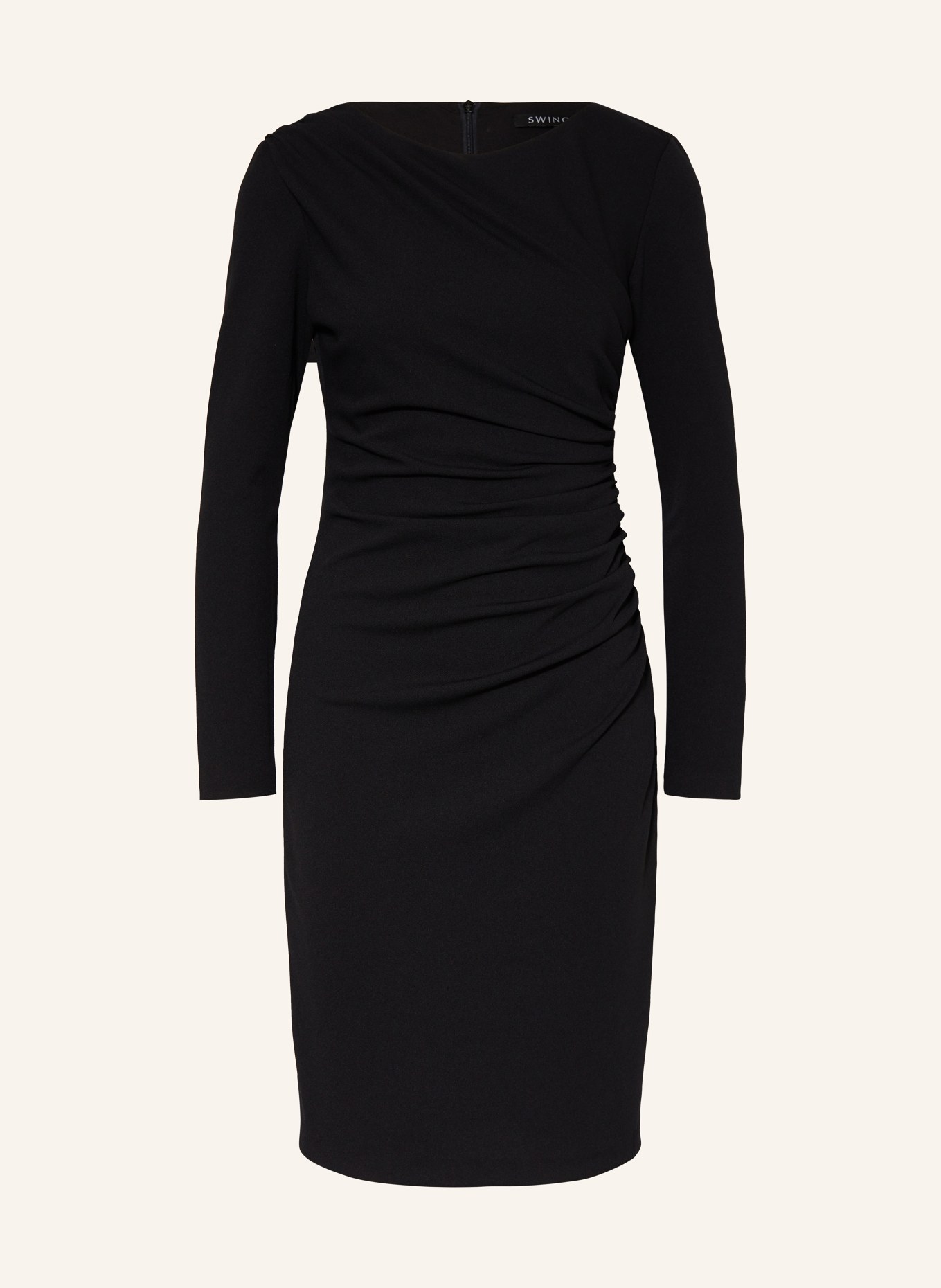 Swing cocktail dress with sleeves outlet