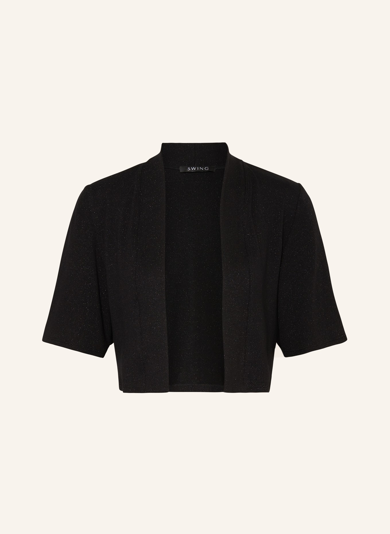 SWING Bolero with glitter thread in black