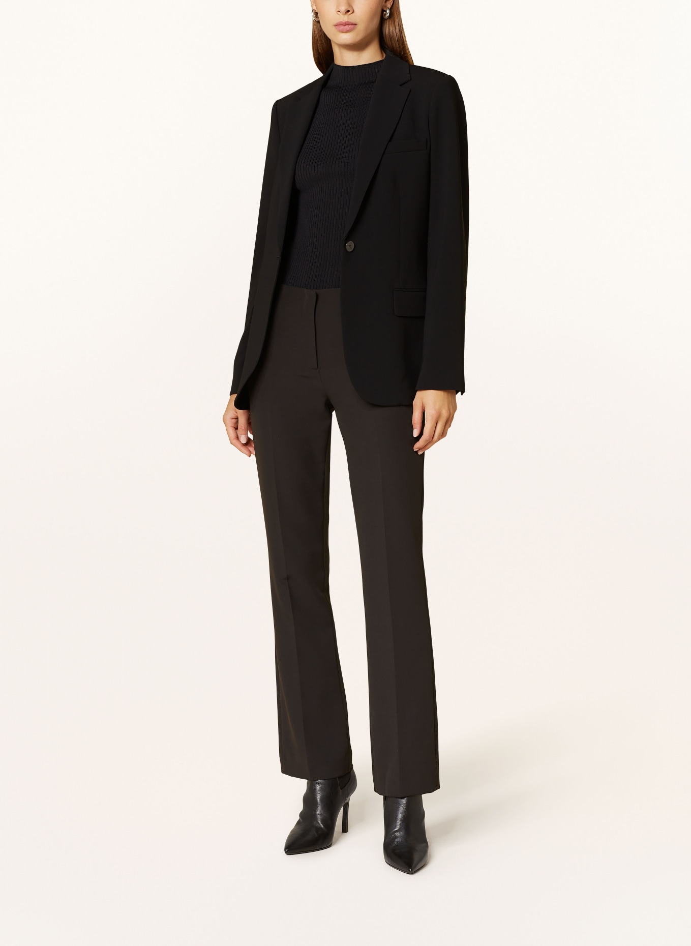 GANG Bootcut-Hose 94CICILIA FLARED: SCHWARZ