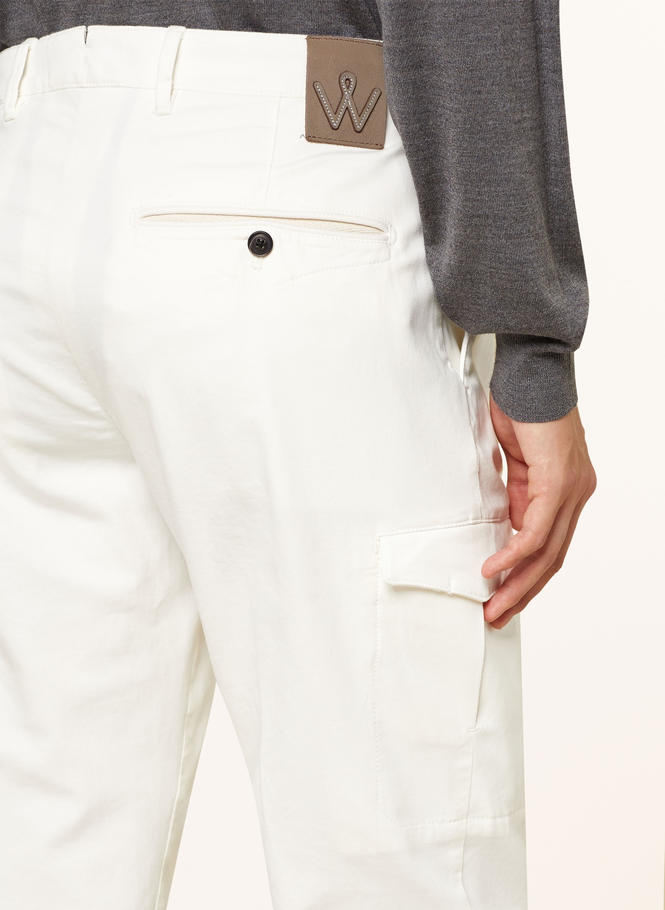 windsor. Cargo pants FEDE-D regular fit, Color: WHITE (Image 6)