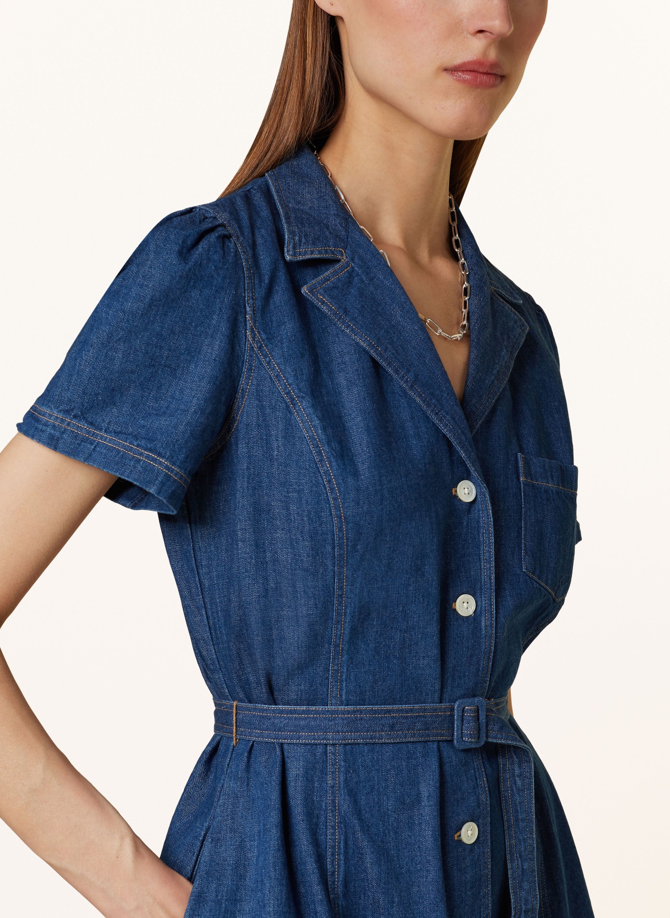 Denim polo dress cheap