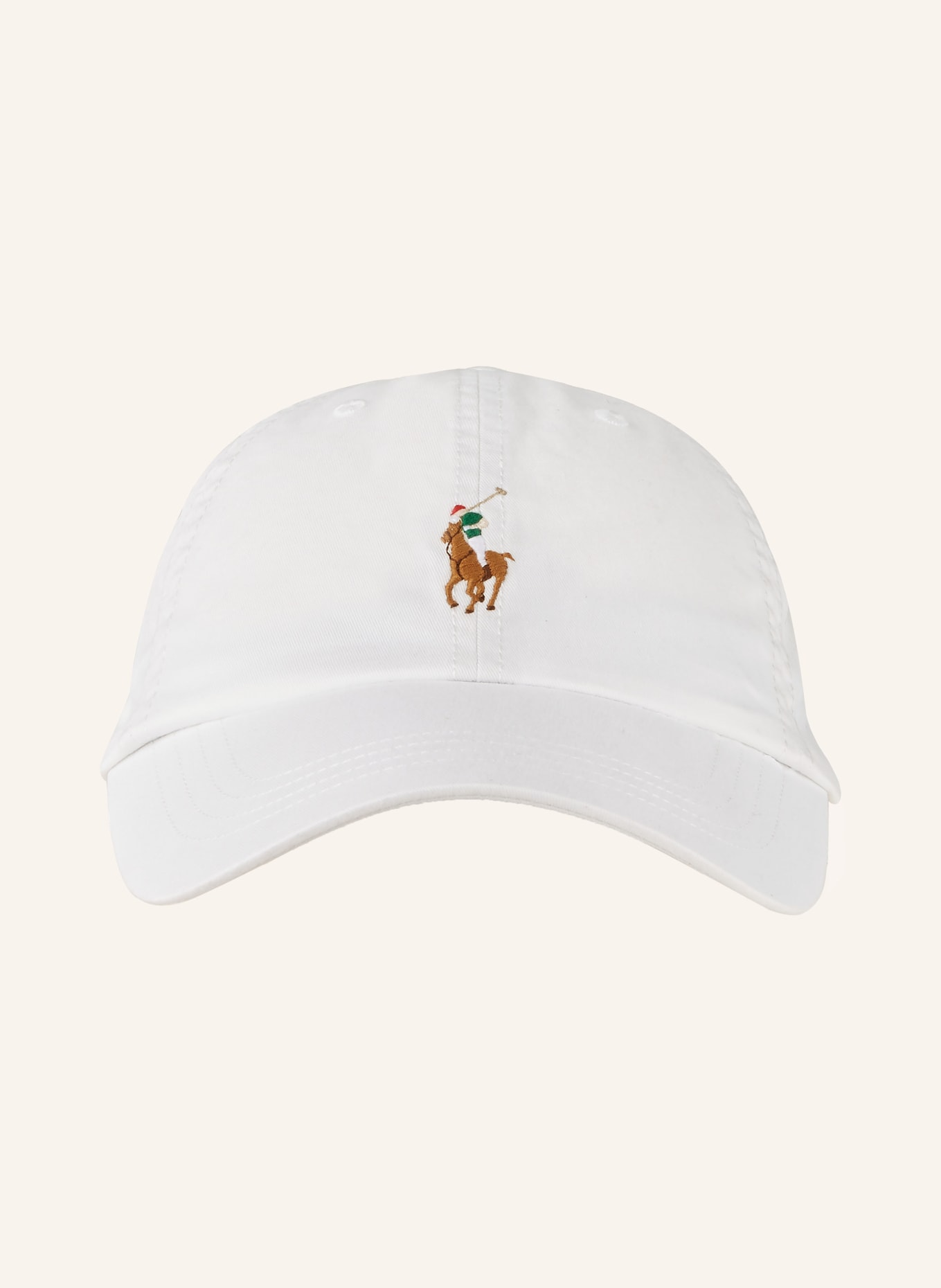 White polo baseball cap top