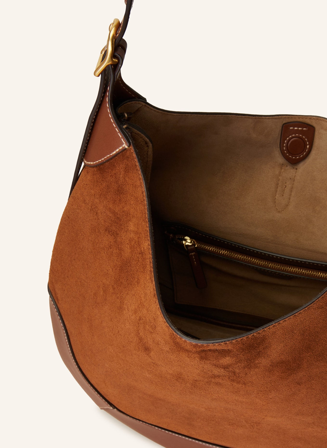 POLO RALPH LAUREN schoudertas: COGNAC