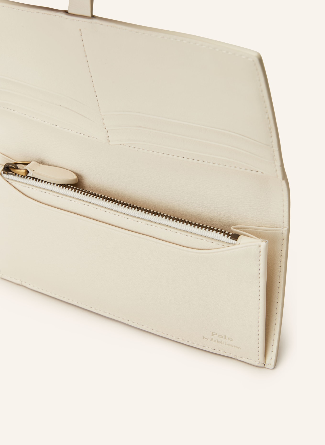 POLO RALPH LAUREN Wallet in ecru