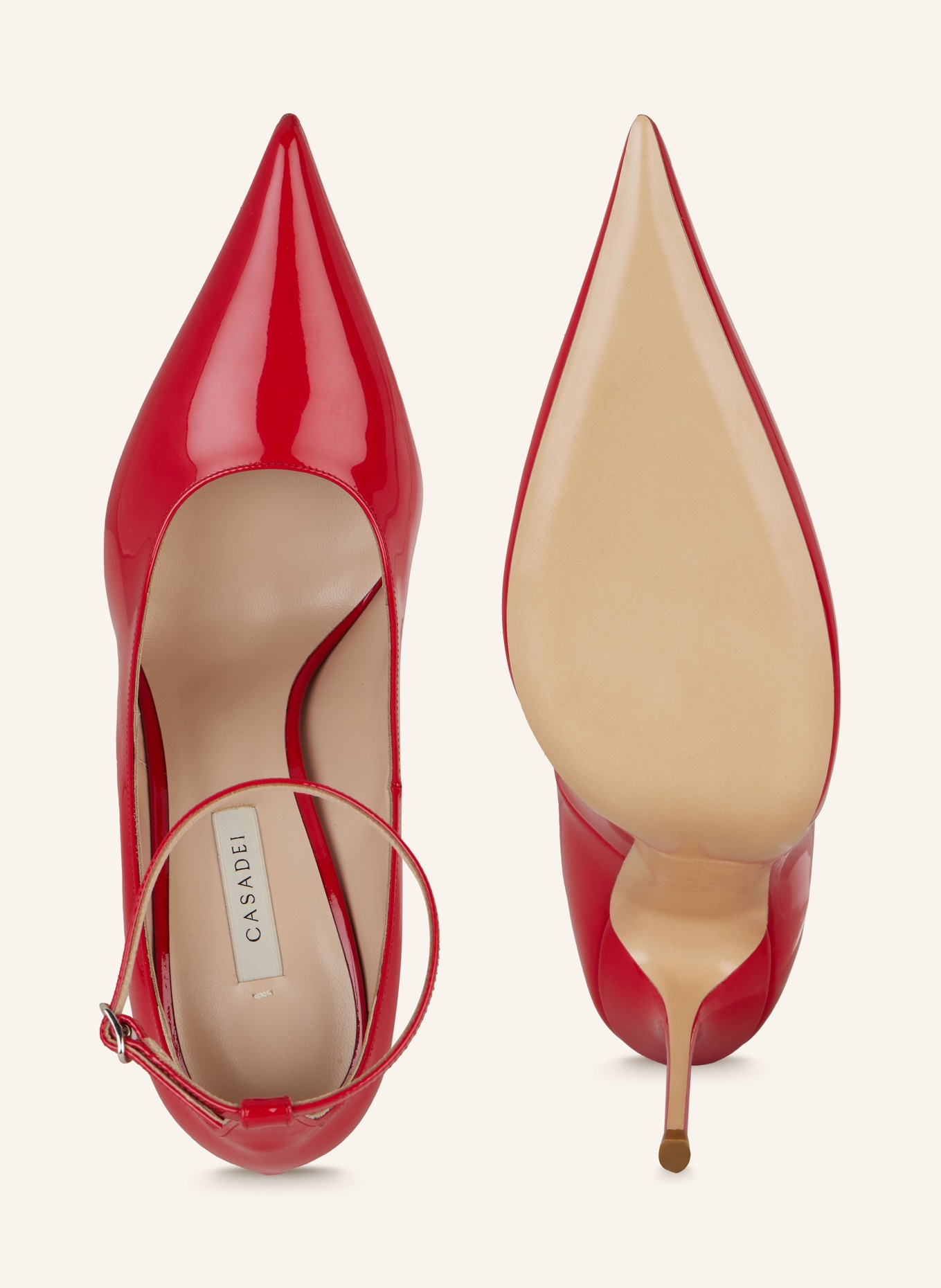 CASADEI Patent pumps SCARLET