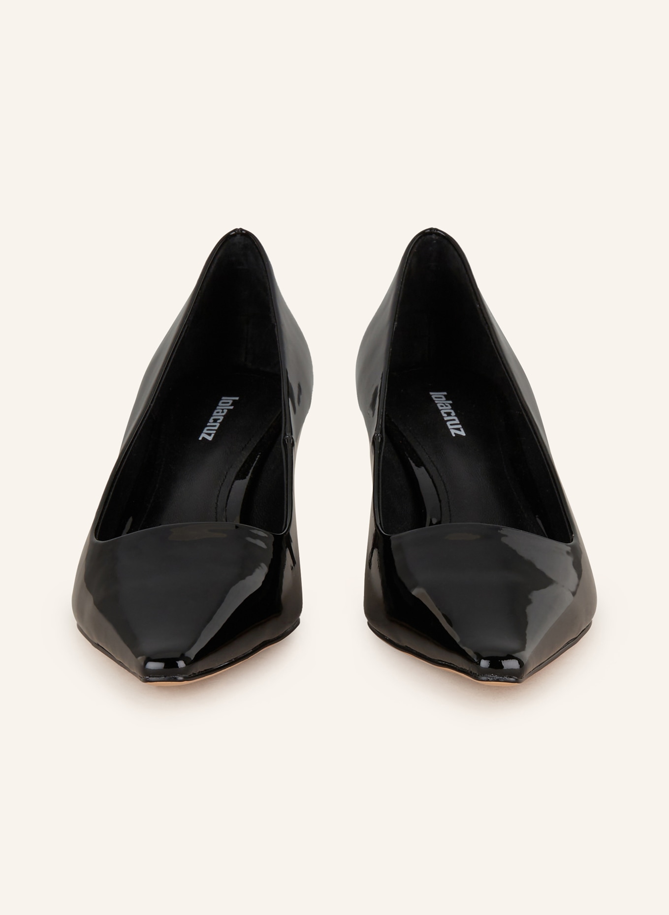 Lola Cruz Patent pumps DIVINE, Color: BLACK (Image 3)