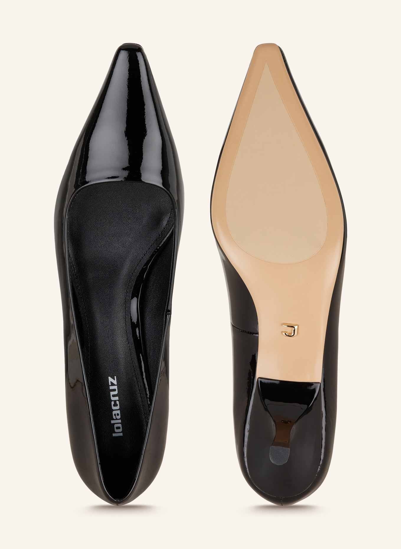 Lola Cruz Patent pumps DIVINE, Color: BLACK (Image 5)