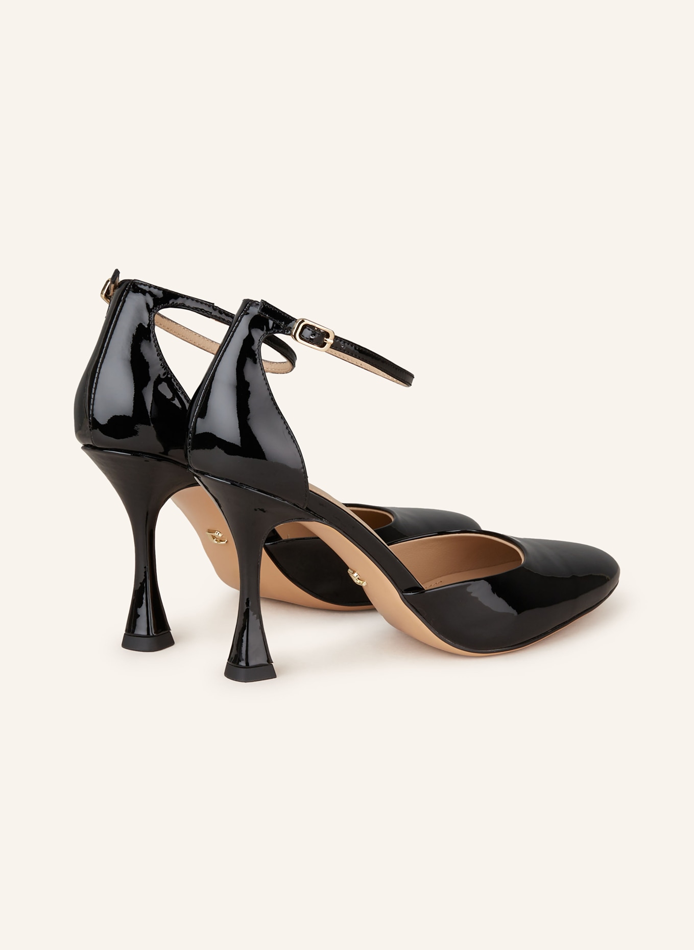 Lola Cruz Escarpins vernis DURY: NOIR