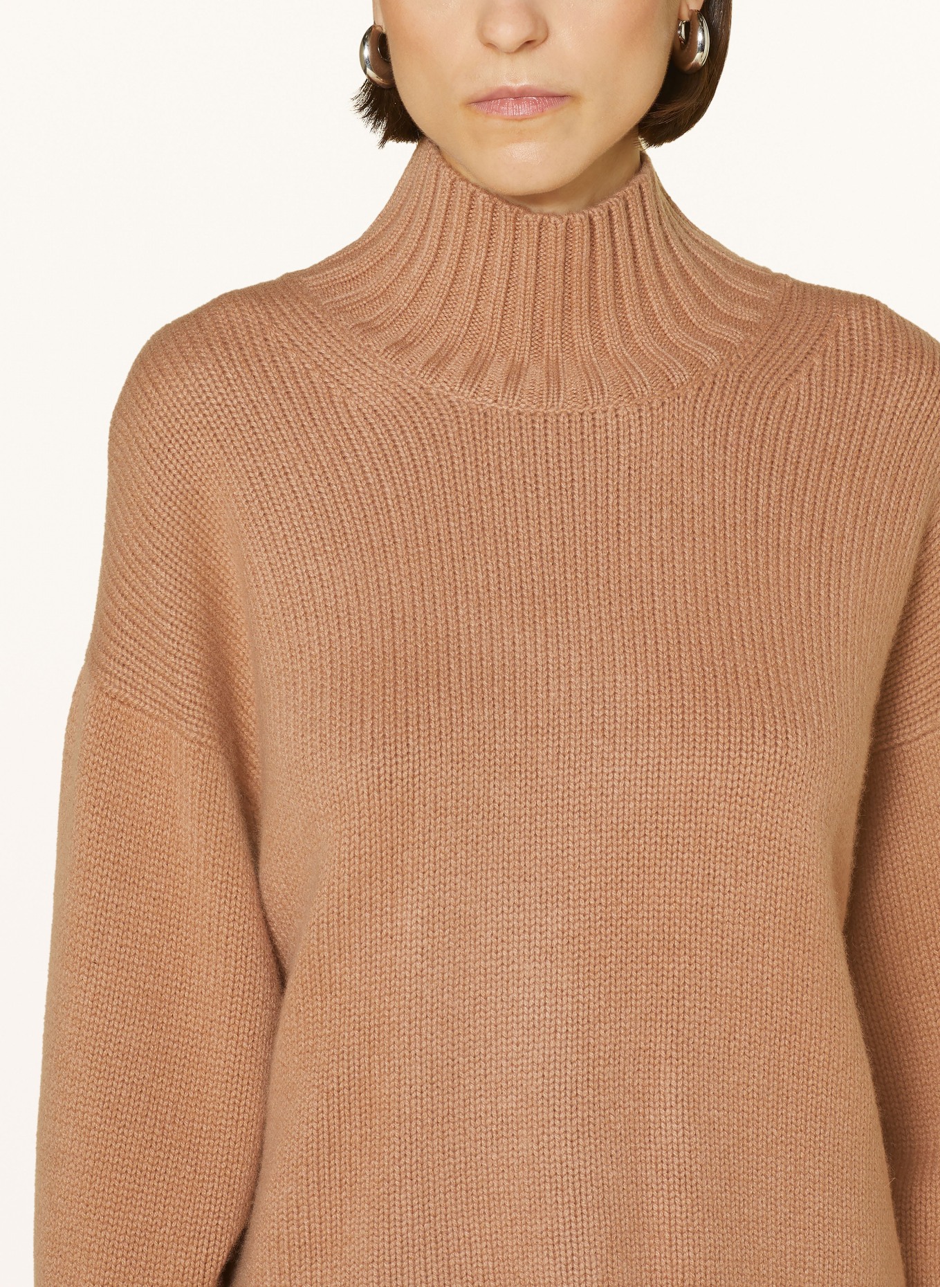 Rollkragen Cashmere Pullover Damen Camel Cashmere Pullover