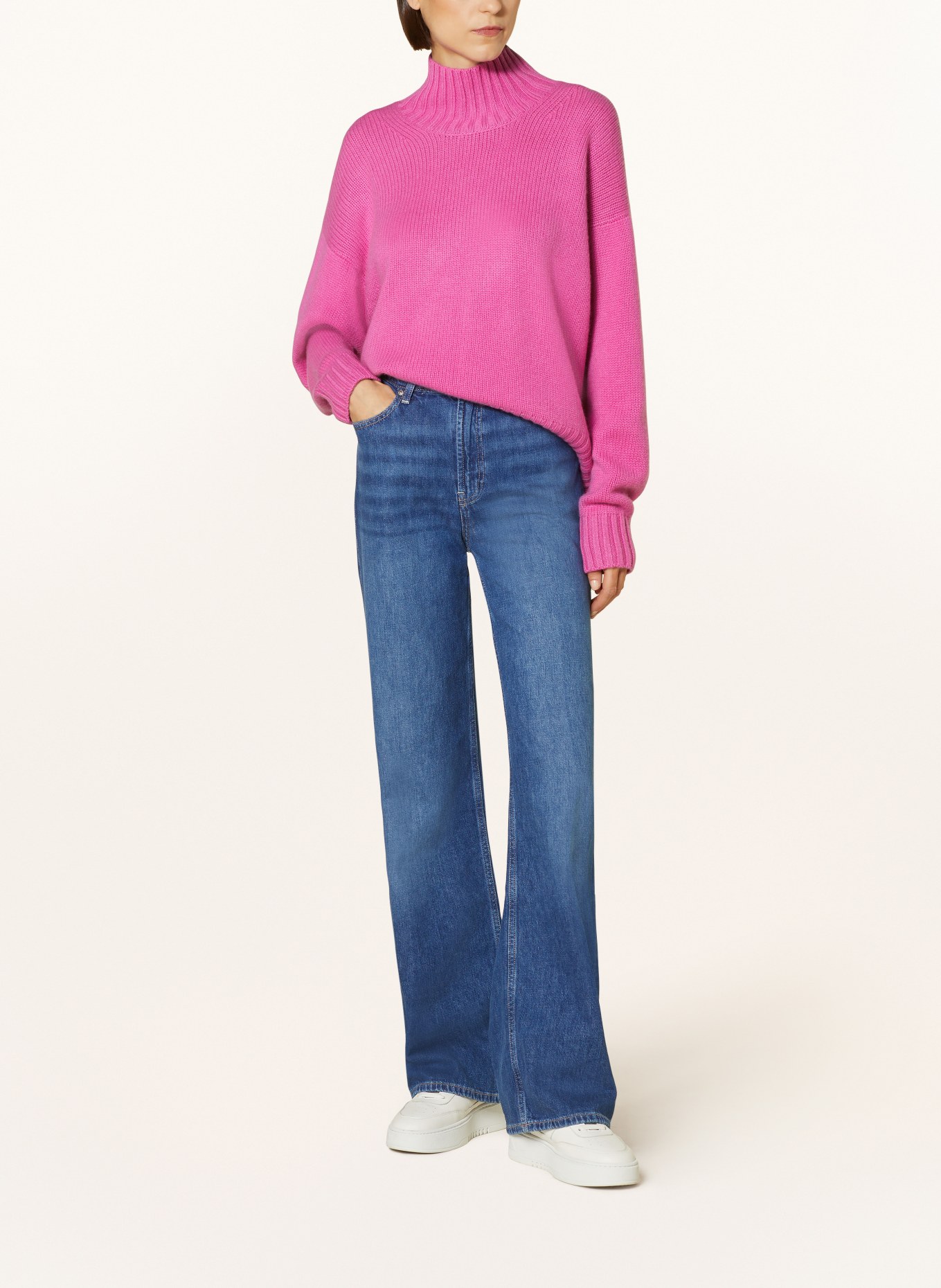 PURSCHOEN Oversized-Pullover FLORENZ aus Cashmere, Farbe: PINK (Bild 2)