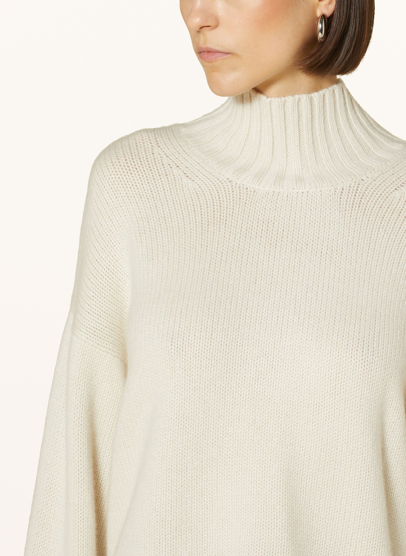 PURSCHOEN Oversized-Pullover FLORENZ aus Cashmere: CREME