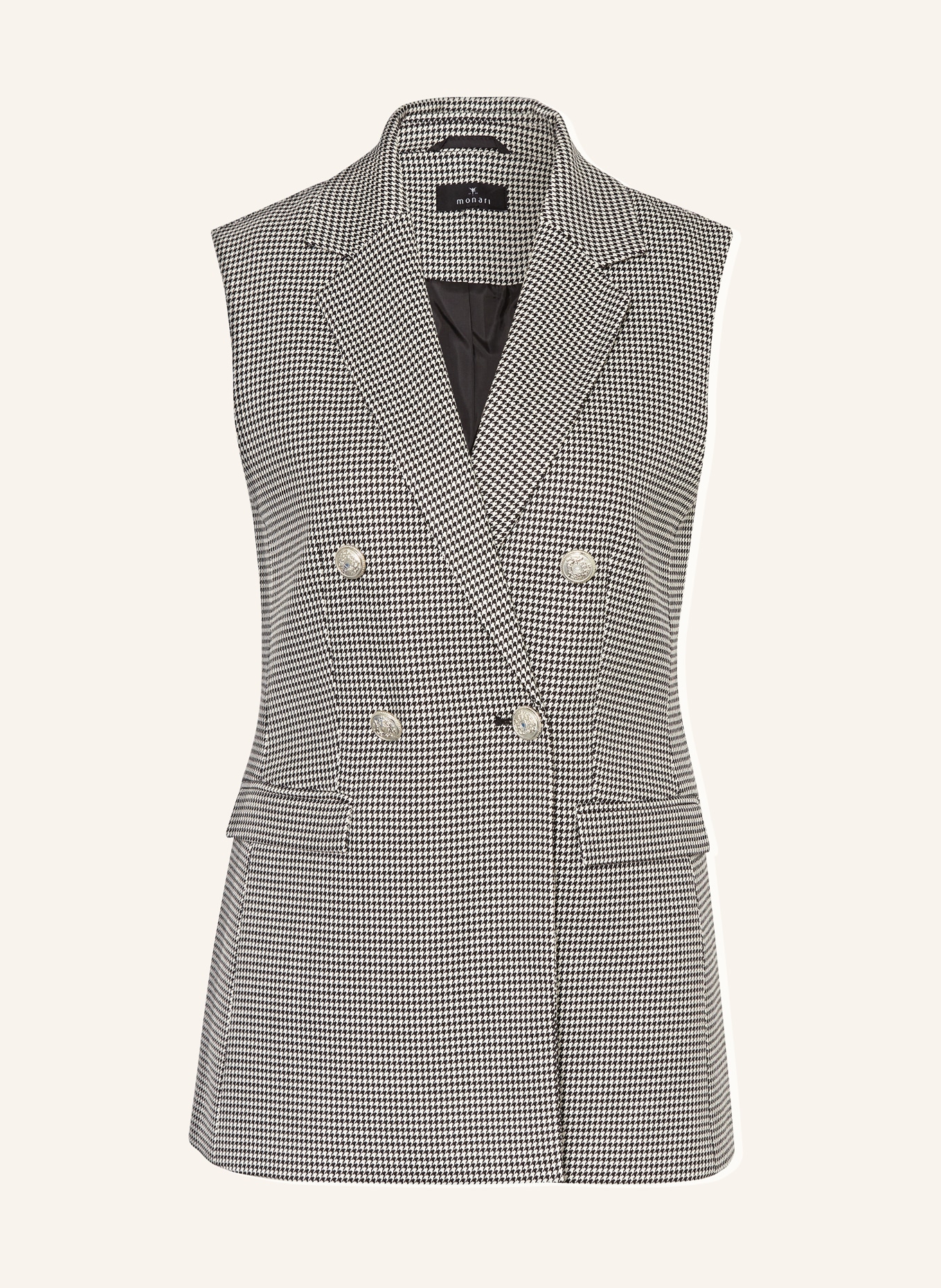 monari Blazer vest, Color: BLACK/ WHITE (Image 1)