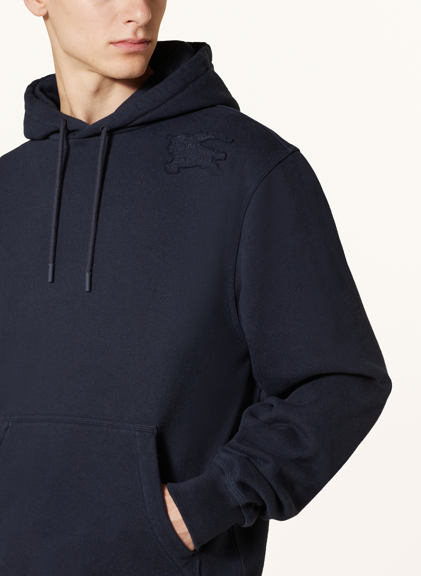 Burberry hoodie navy store