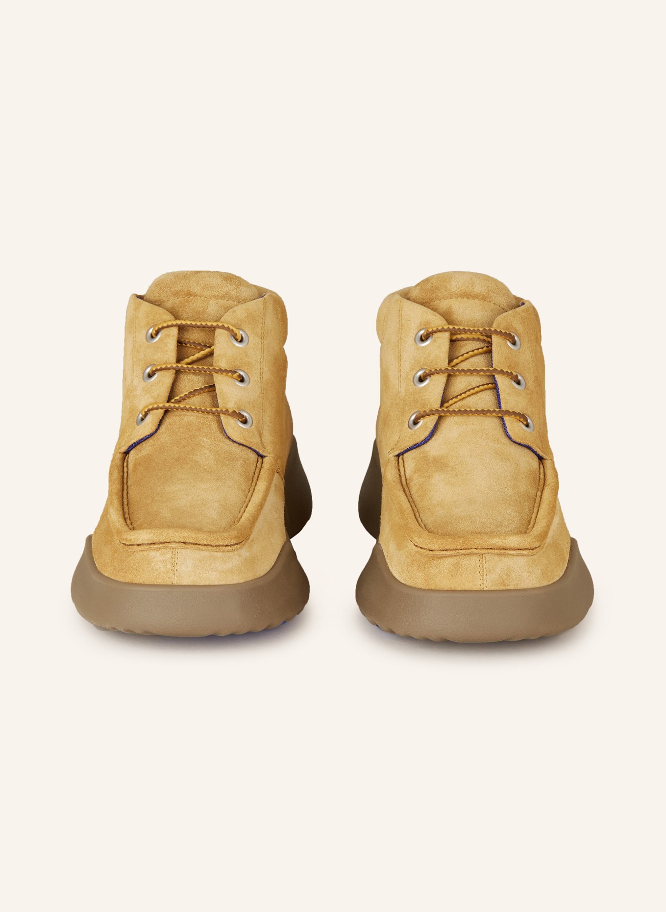 BURBERRY Lace up boots in light brown