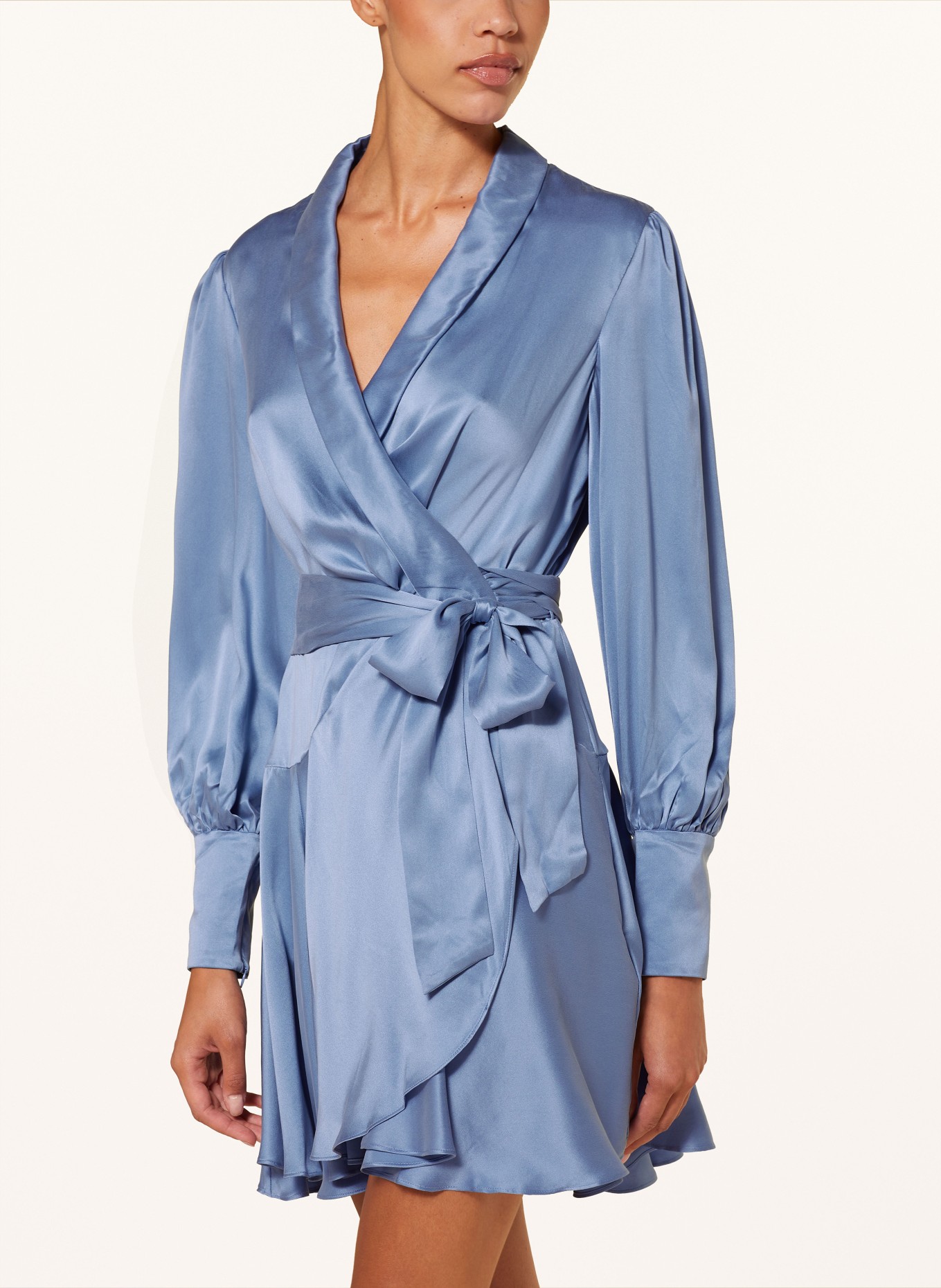 ZIMMERMANN Wrap dress made of silk, Color: BLUE (Image 4)