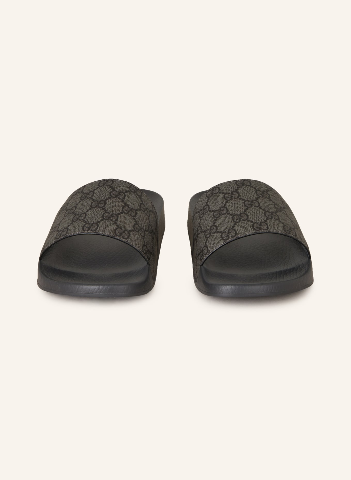 Black mens gucci slides clearance