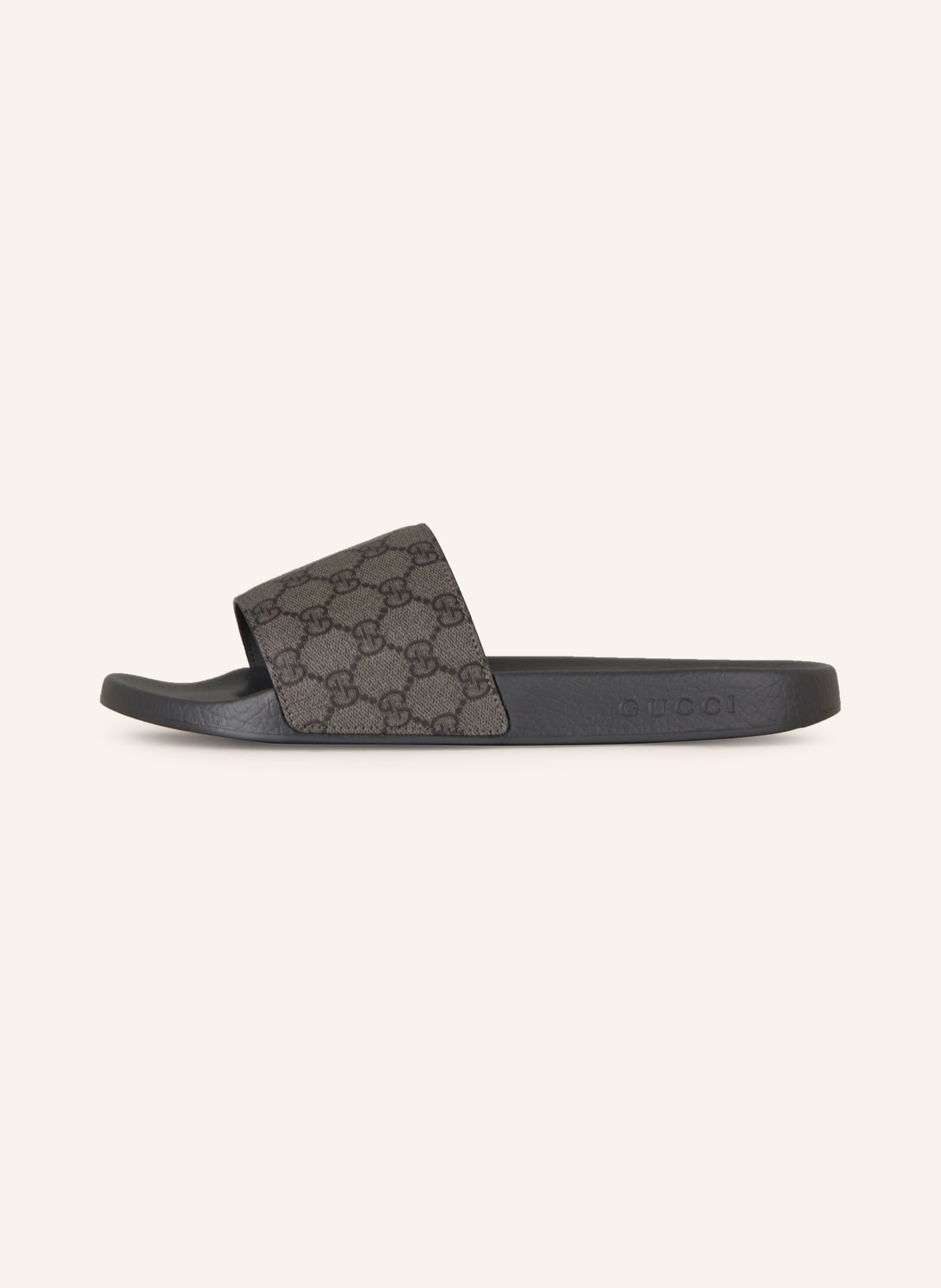 Black gucci slides discount