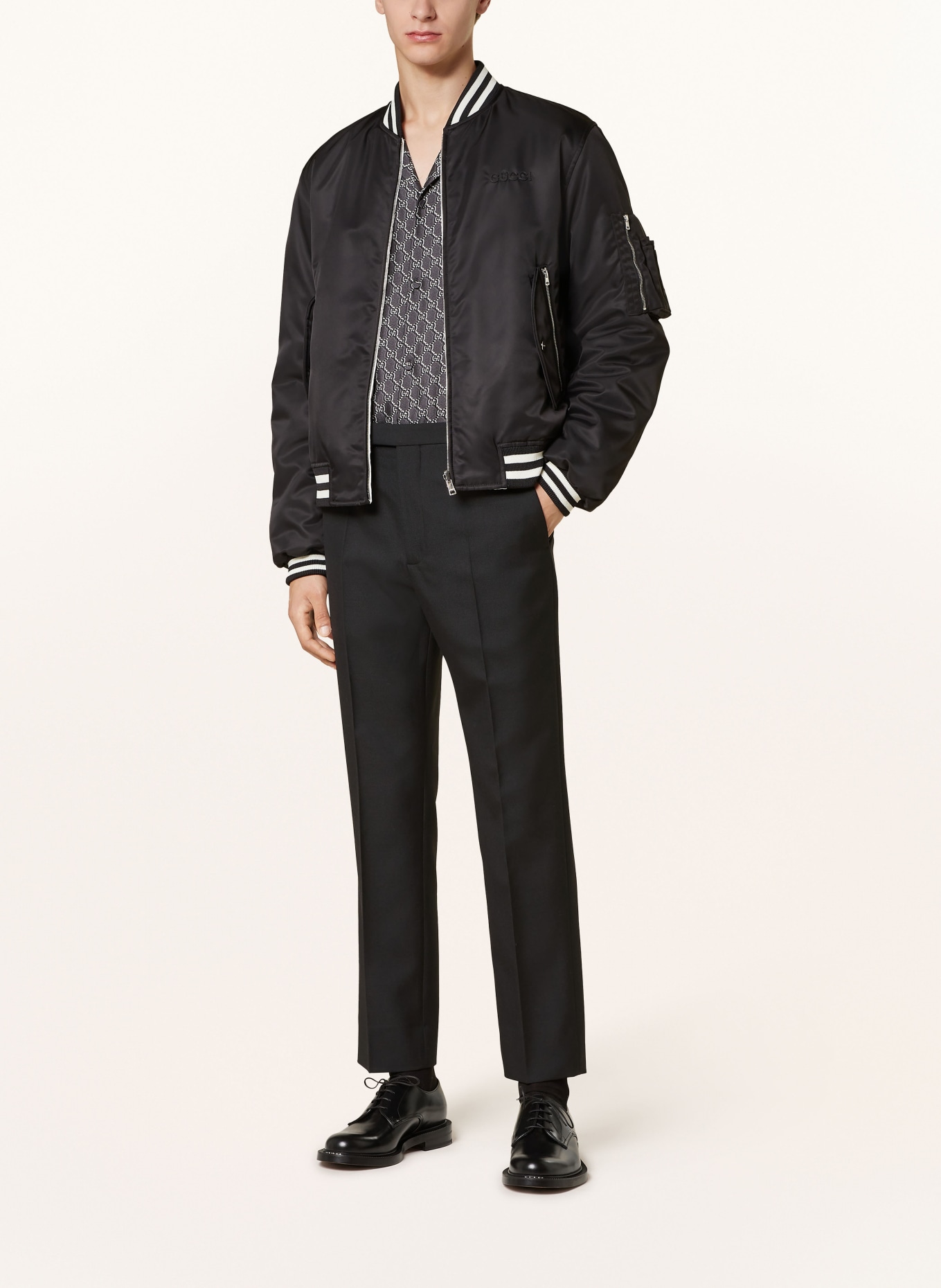 GUCCI Suit trousers regular fit, Color: BLACK (Image 2)