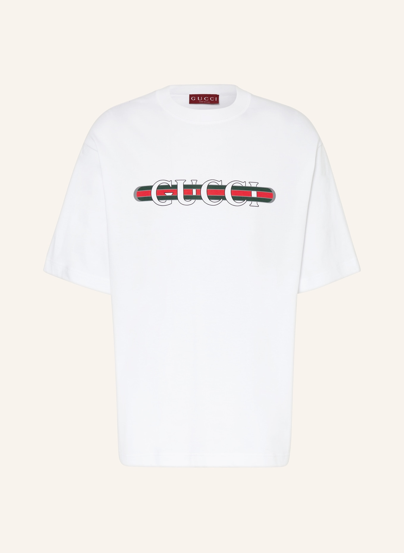 White gucci tee shirt top