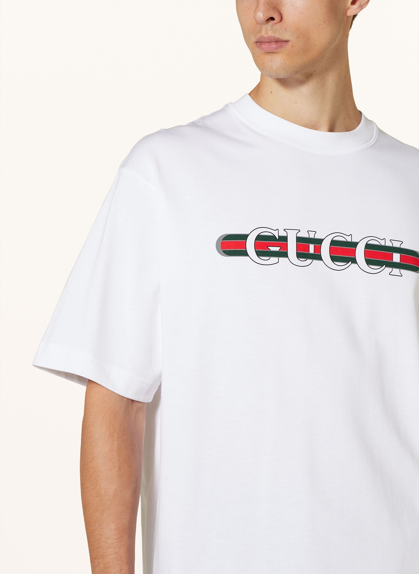 Gucci white t cheap