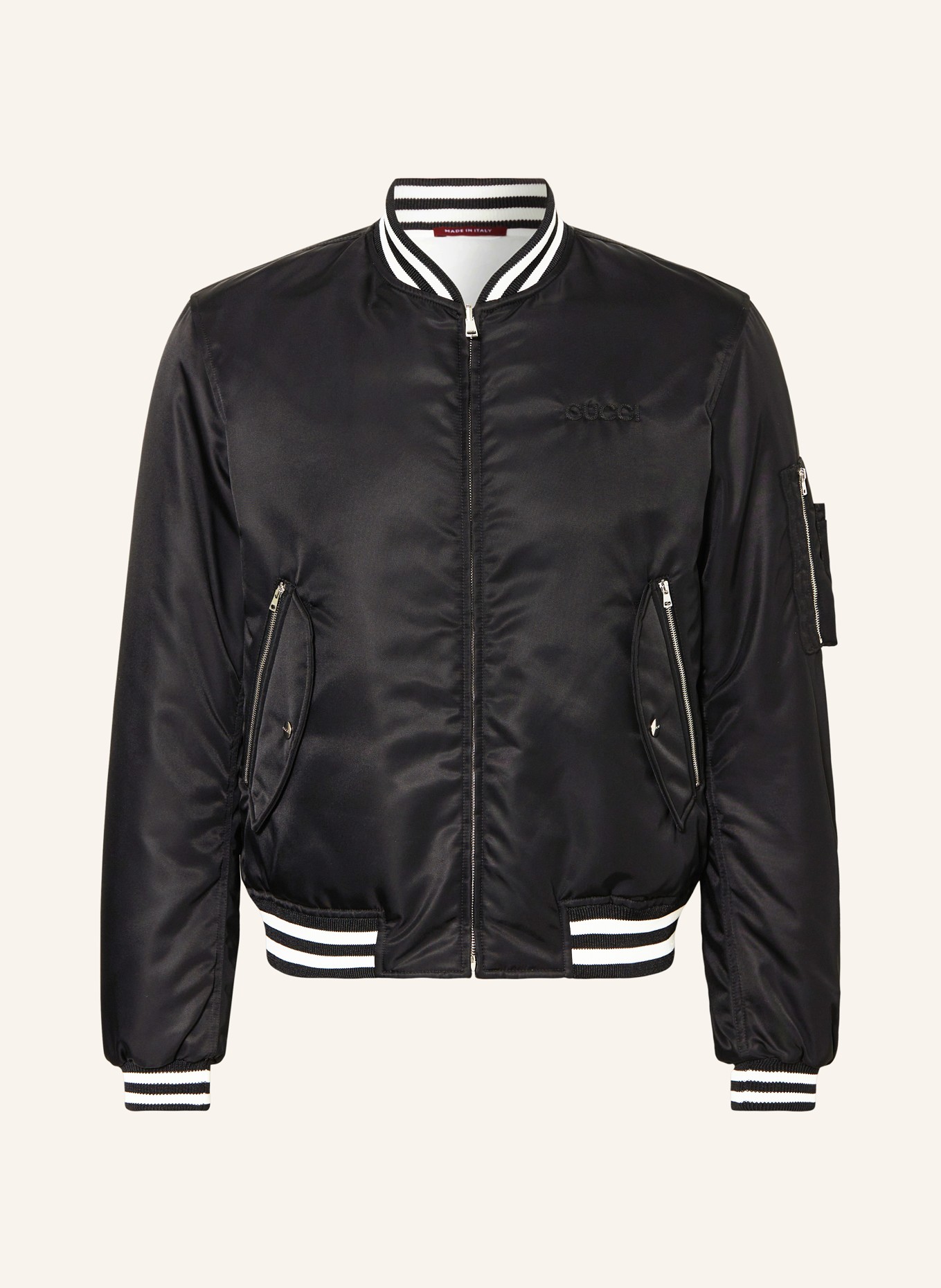 GUCCI Reversible bomber jacket in black