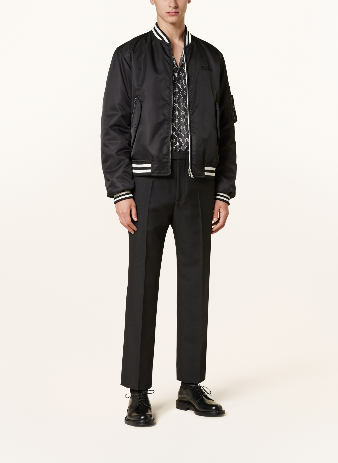 GUCCI Reversible bomber jacket in black