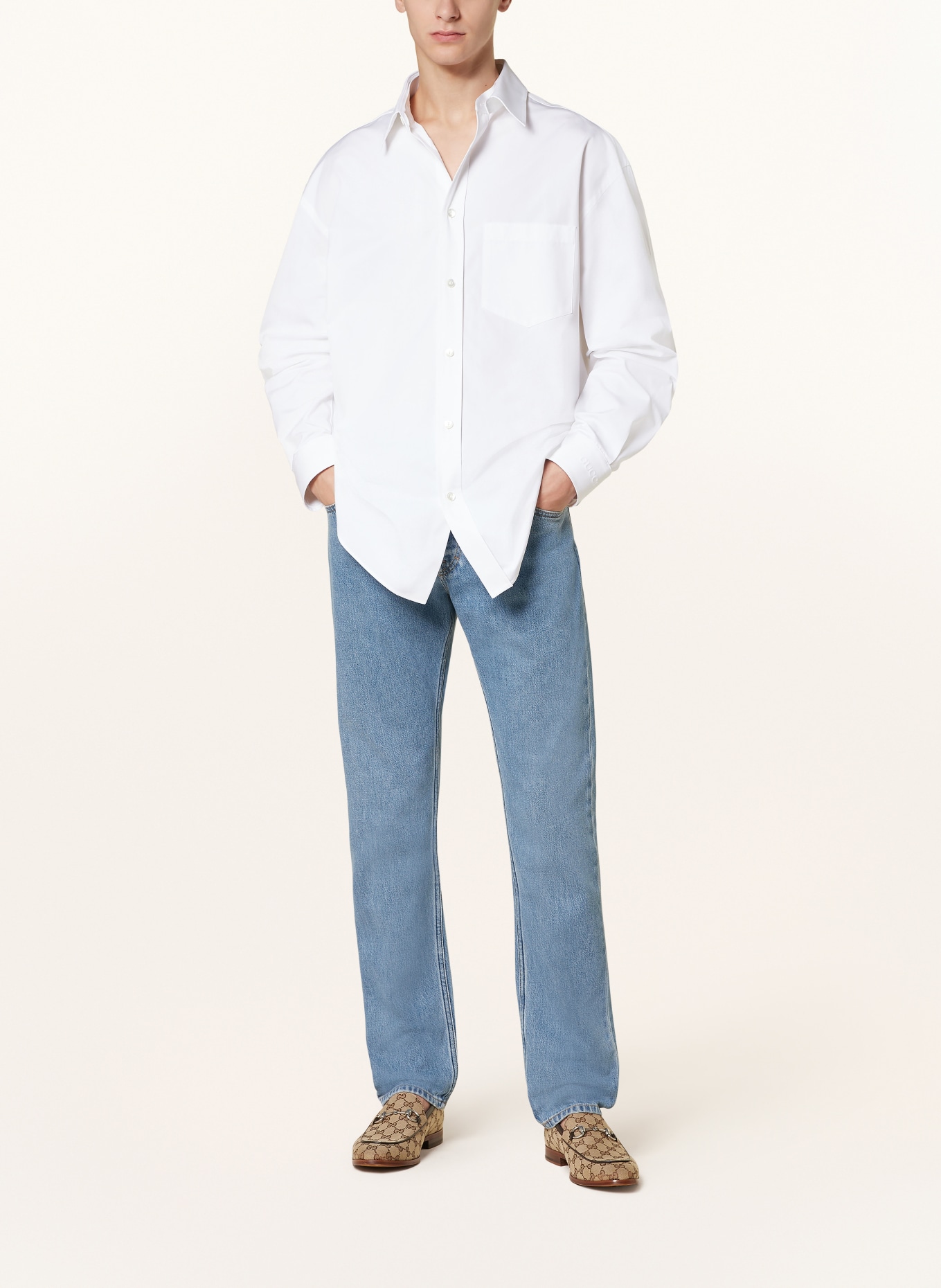 GUCCI Jeans Extra Slim Fit: 4447 BLUE WASHED