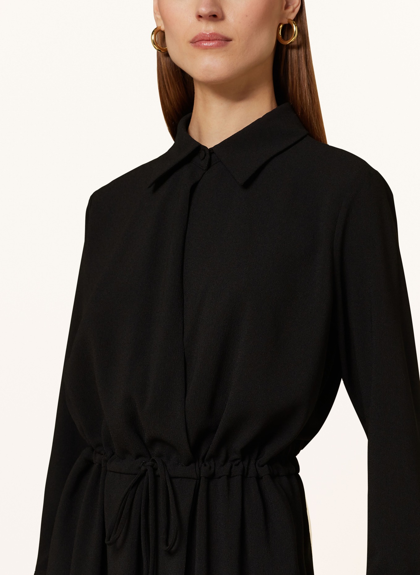 EMPORIO ARMANI Hemdblusenkleid: SCHWARZ