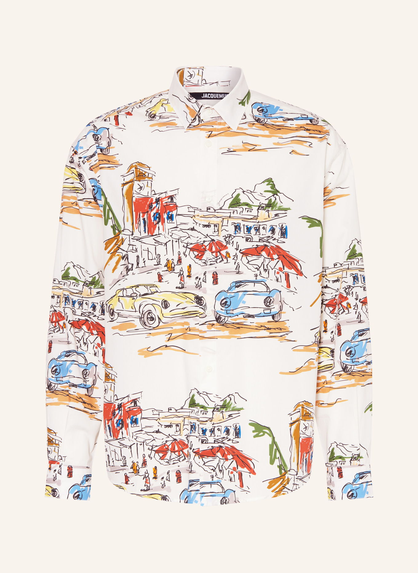 JACQUEMUS Hemd LA CHEMISE SIMON Comfort Fit in weiss rot blau