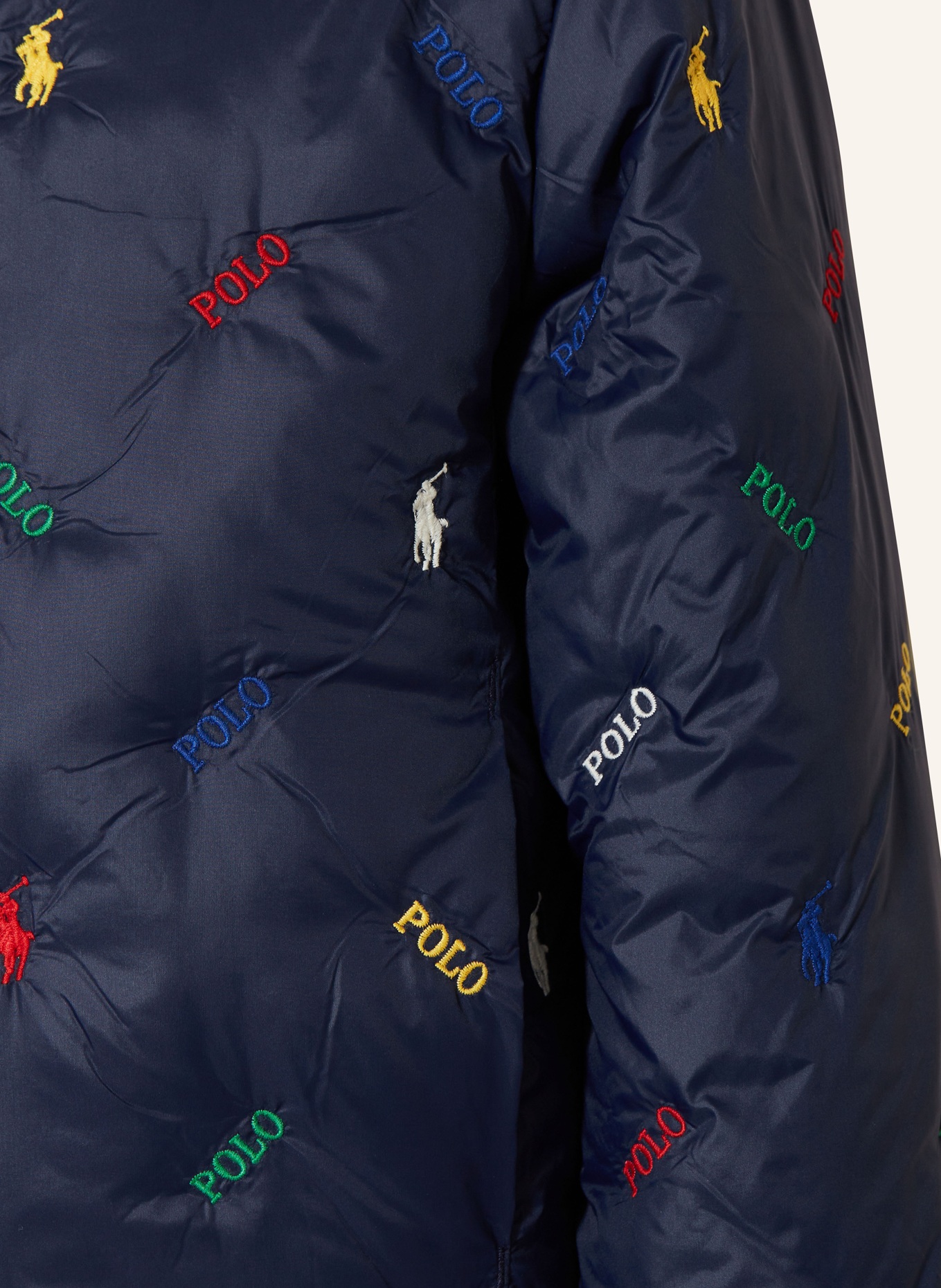 polo Maniche RALPH LAUREN Kurtka pikowana, dwustronna: GRANATOWY/ ZIELONY