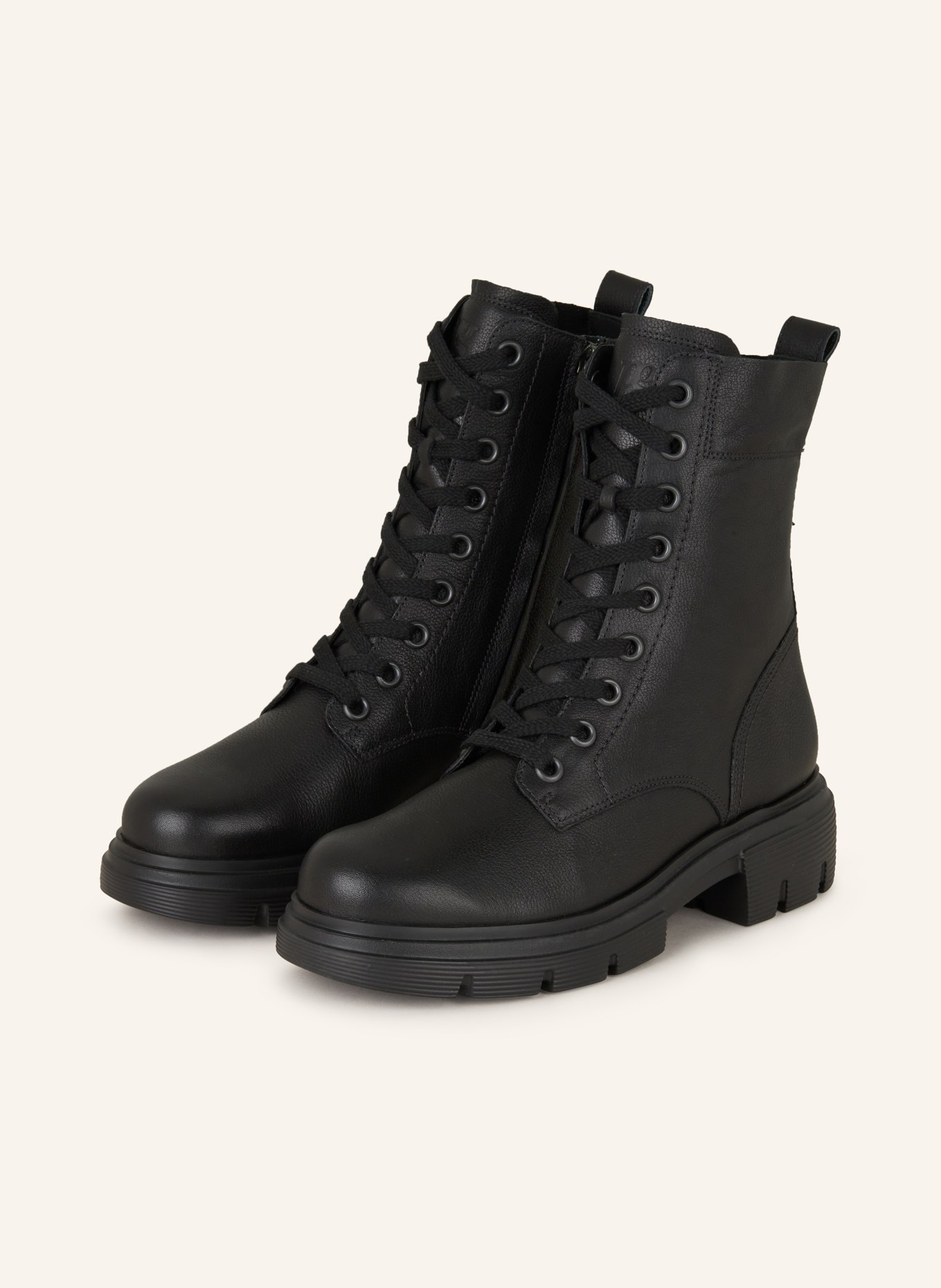 paul green Lace up boots in black