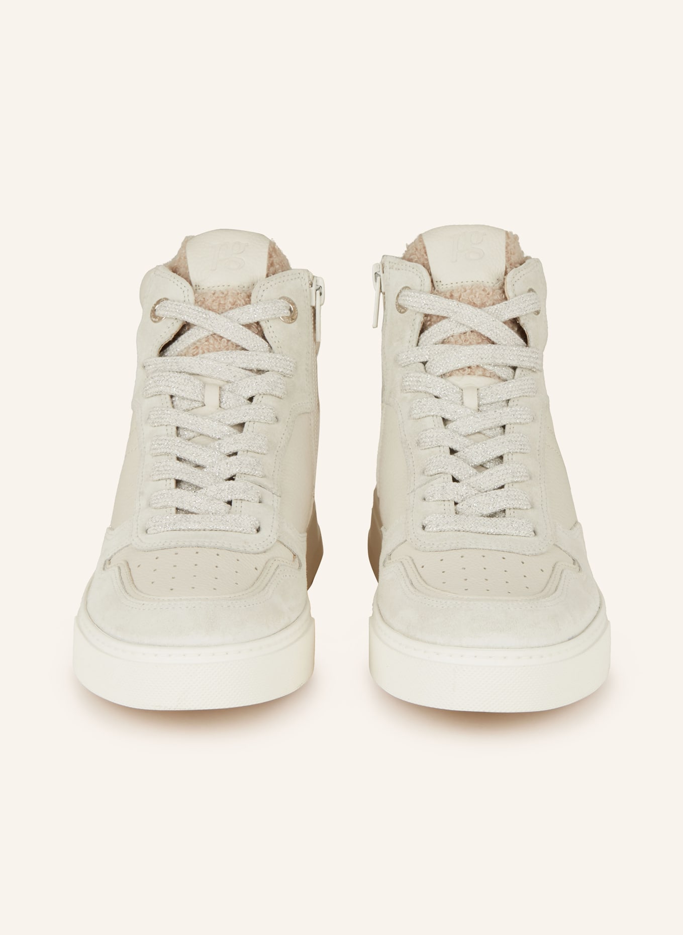 paul green High-top sneakers: WHITE / CREAM