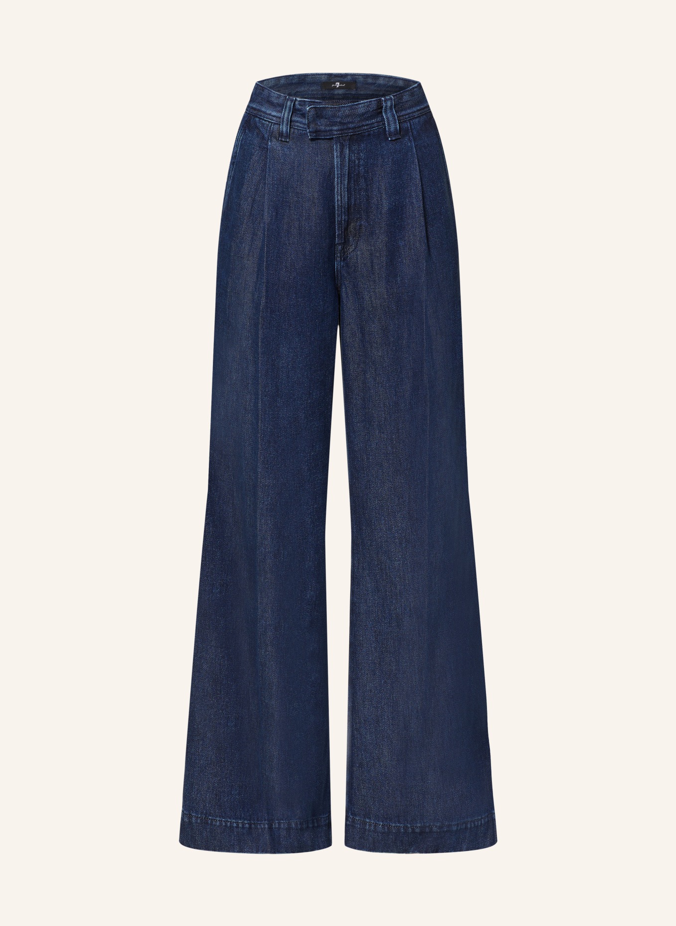 7 for all mankind Straight jeans PLEATED TROUSERS, Color: DARK BLUE (Image 1)