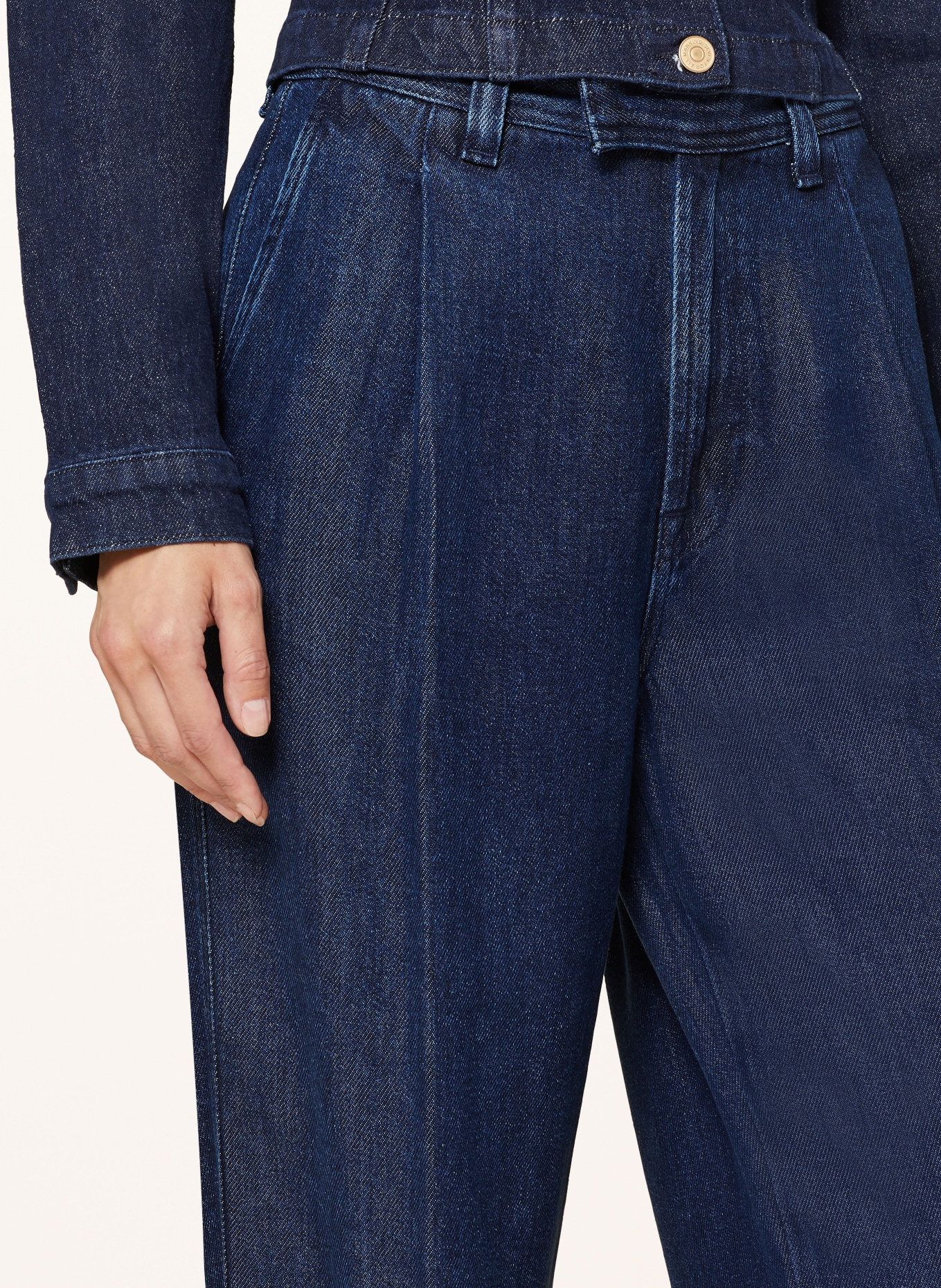 7 for all mankind Straight jeans PLEATED TROUSERS, Color: DARK BLUE (Image 5)