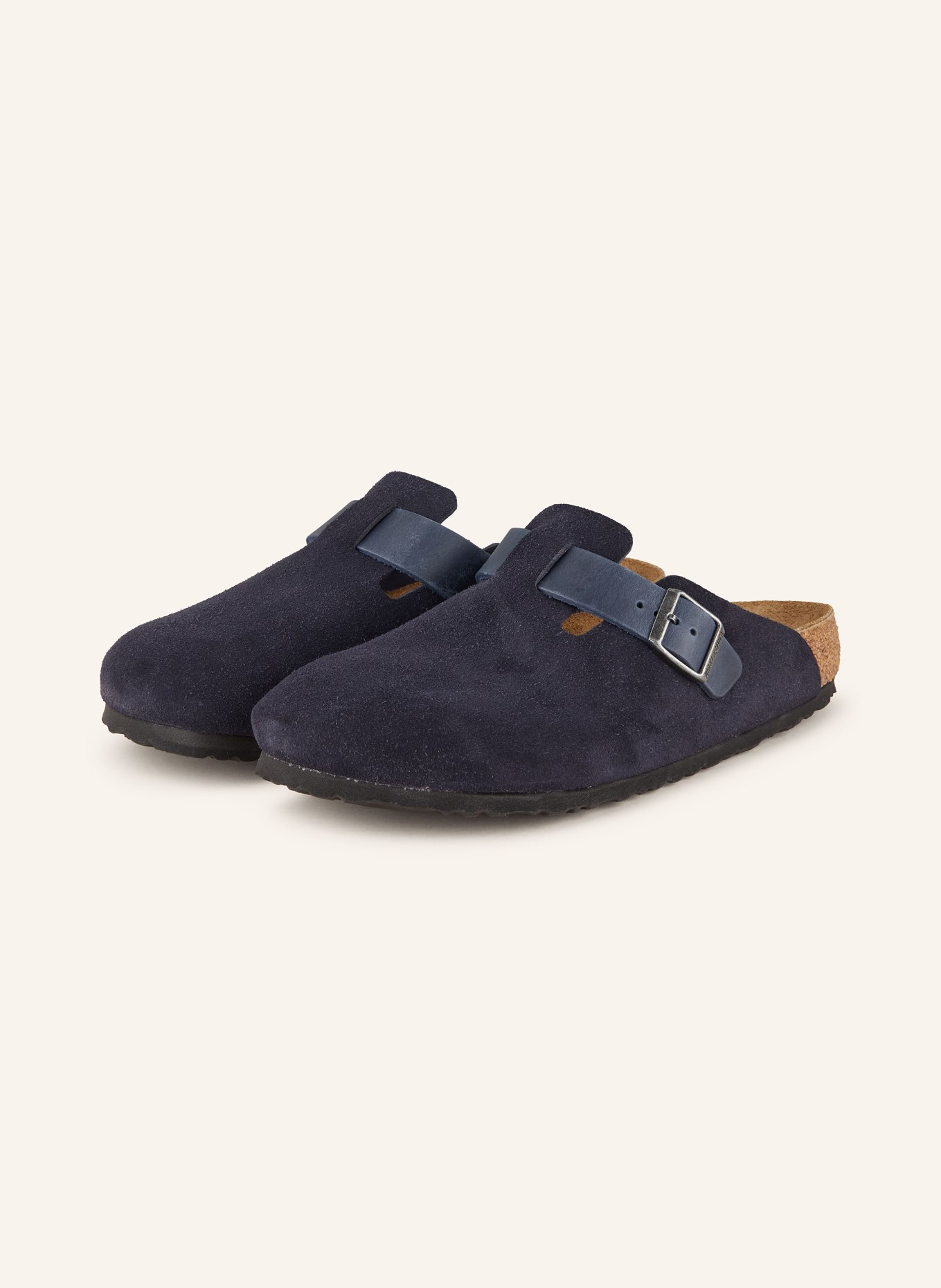 BIRKENSTOCK Pantoletten BOSTON, Farbe: DUNKELBLAU (Bild 1)