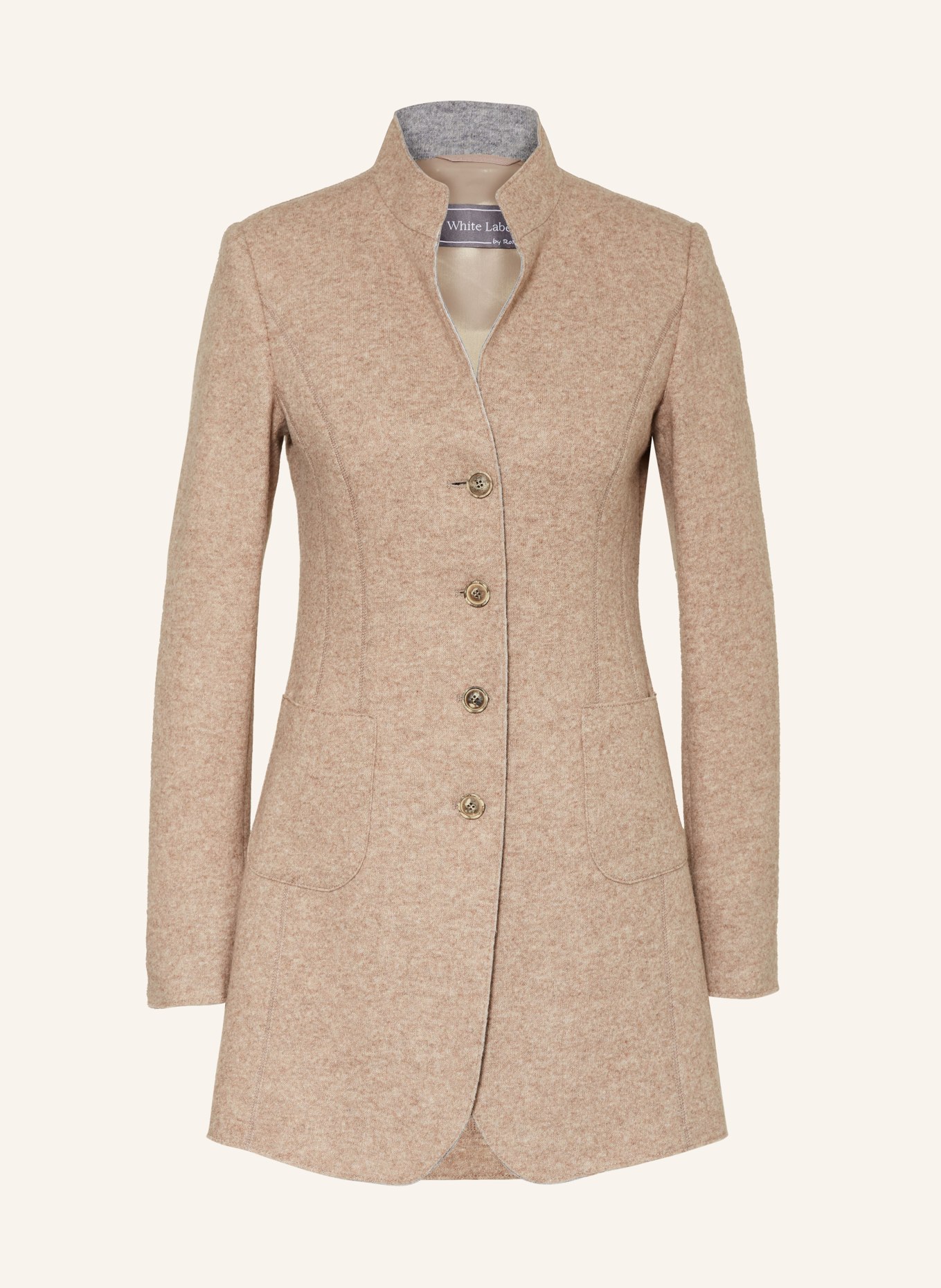 White Label Long blazer, Color: BEIGE (Image 1)