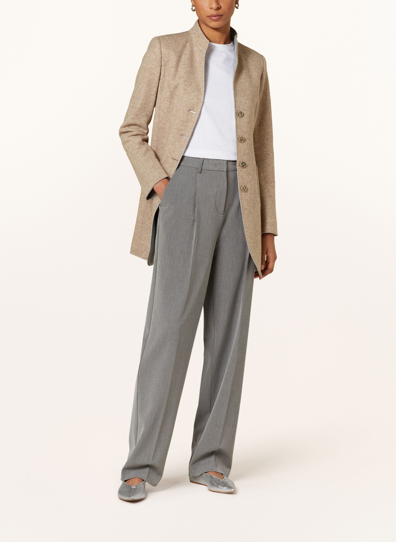 White Label Long blazer, Color: BEIGE (Image 2)