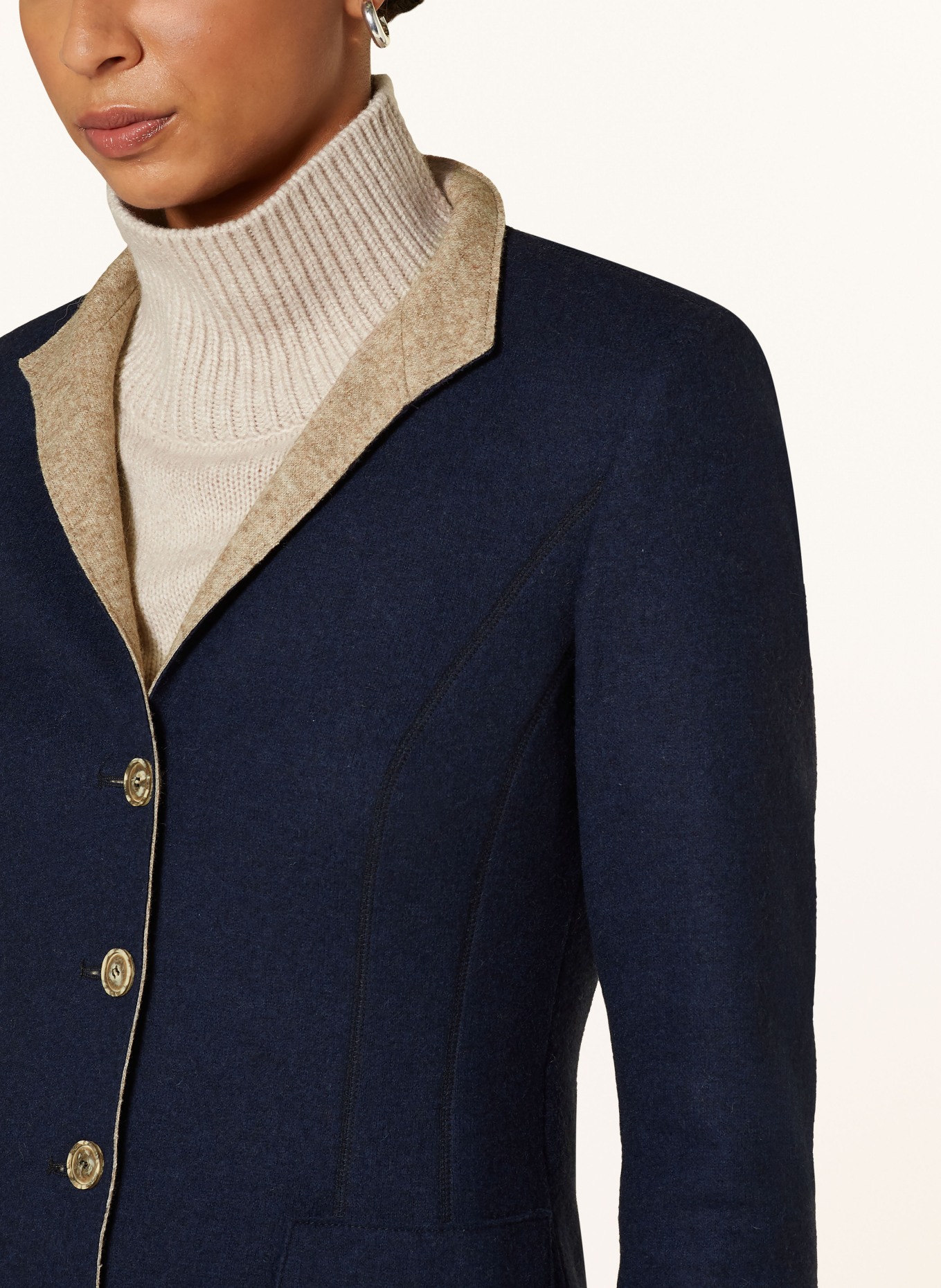 White Label Long blazer, Color: DARK BLUE (Image 4)