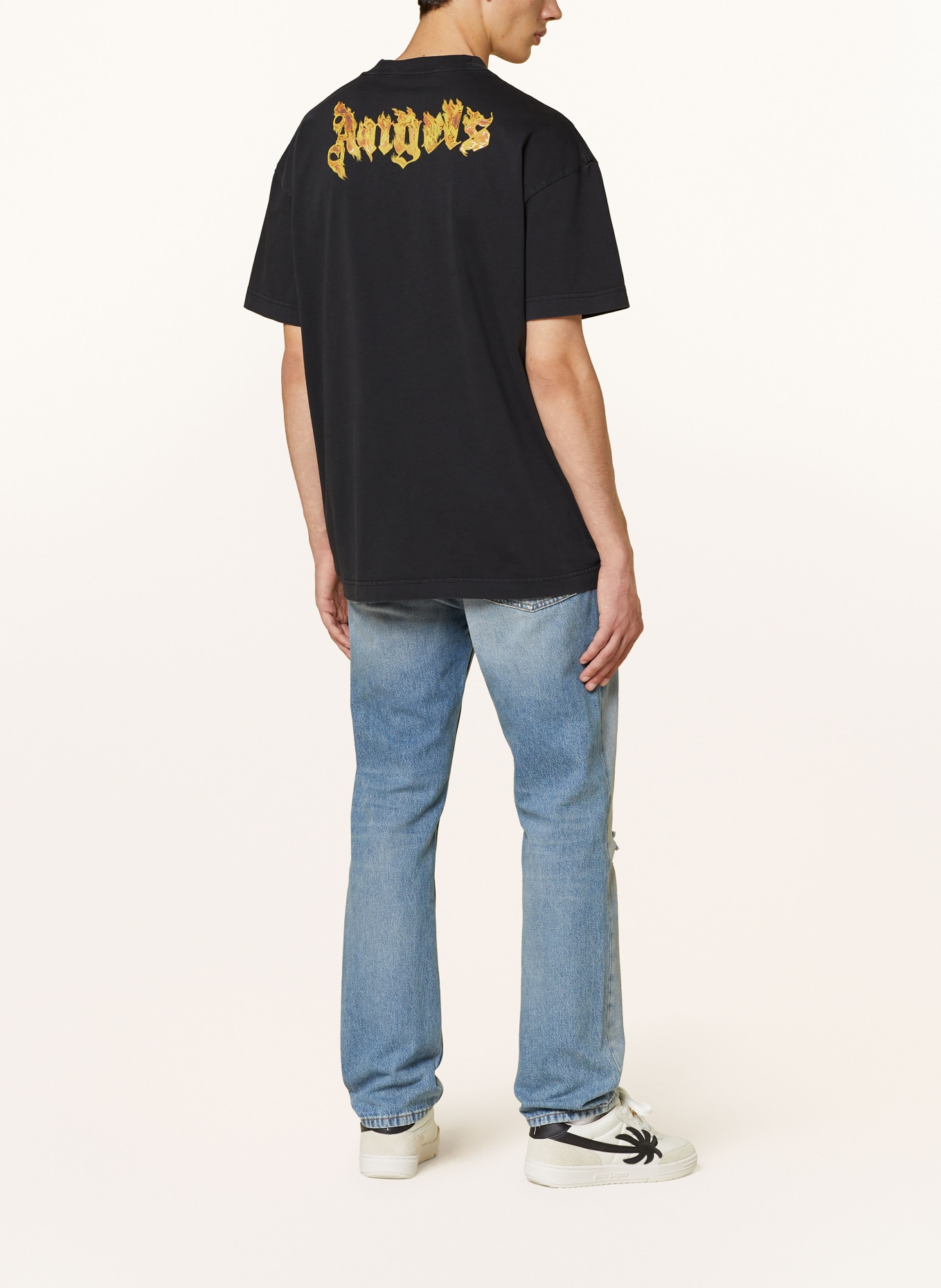 Palm Angels T-shirt: CZARNY/ ZŁOTY