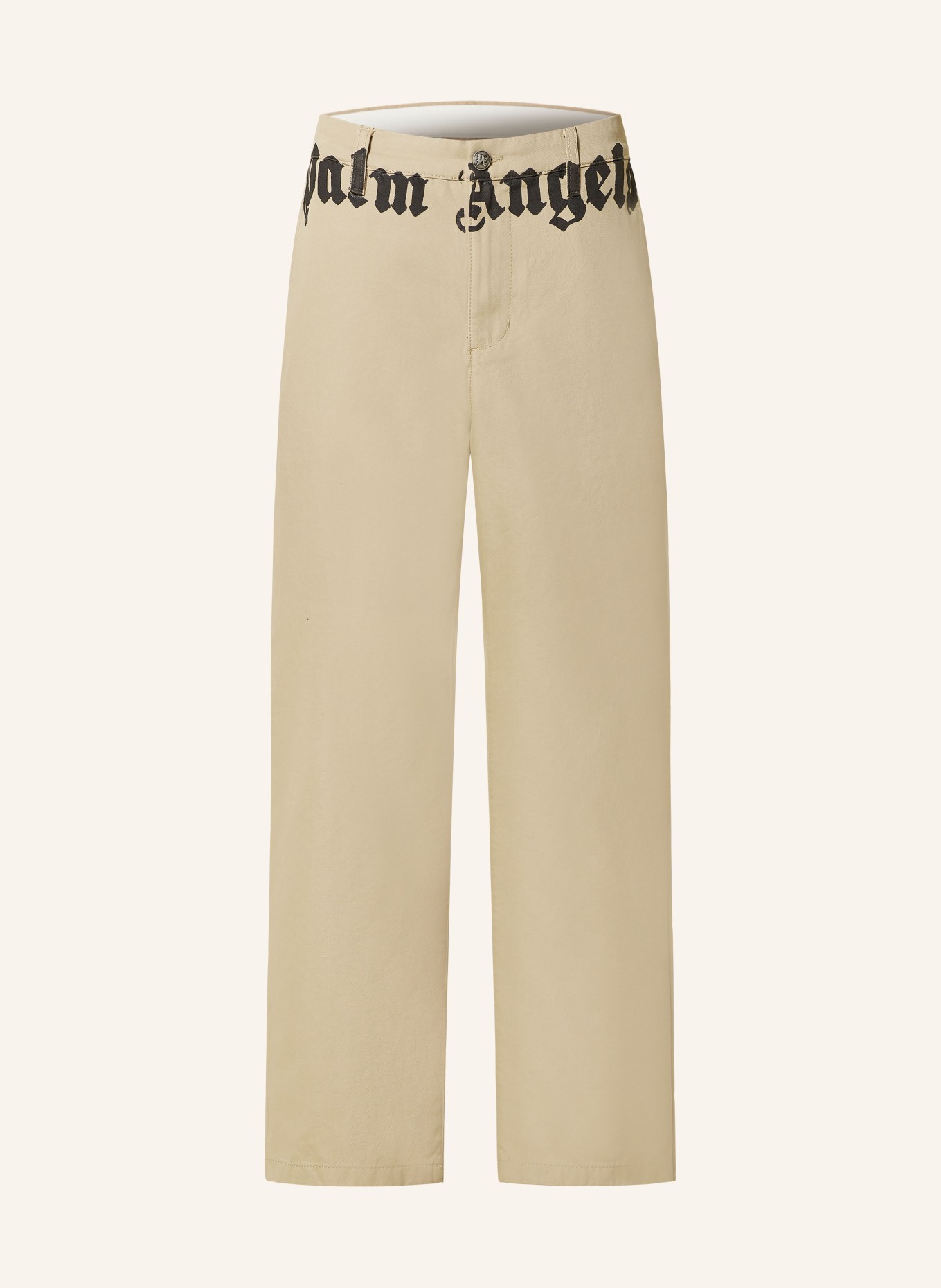 Palm Angels Chinosy regular fit: BEŻOWY