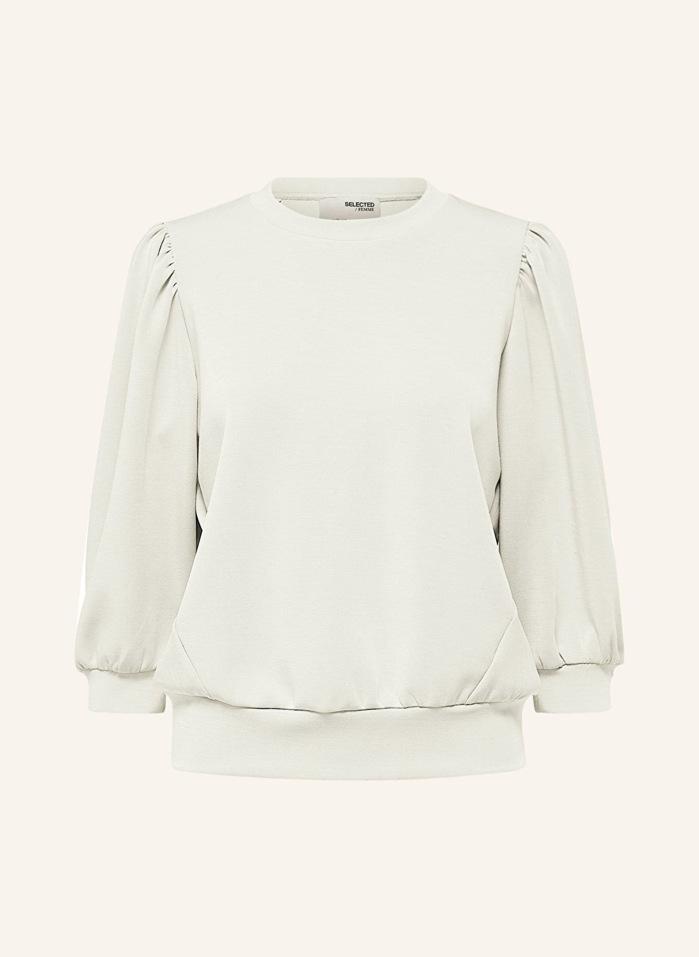 SELECTED Femme Shirt mit 3/4-Arm: ECRU