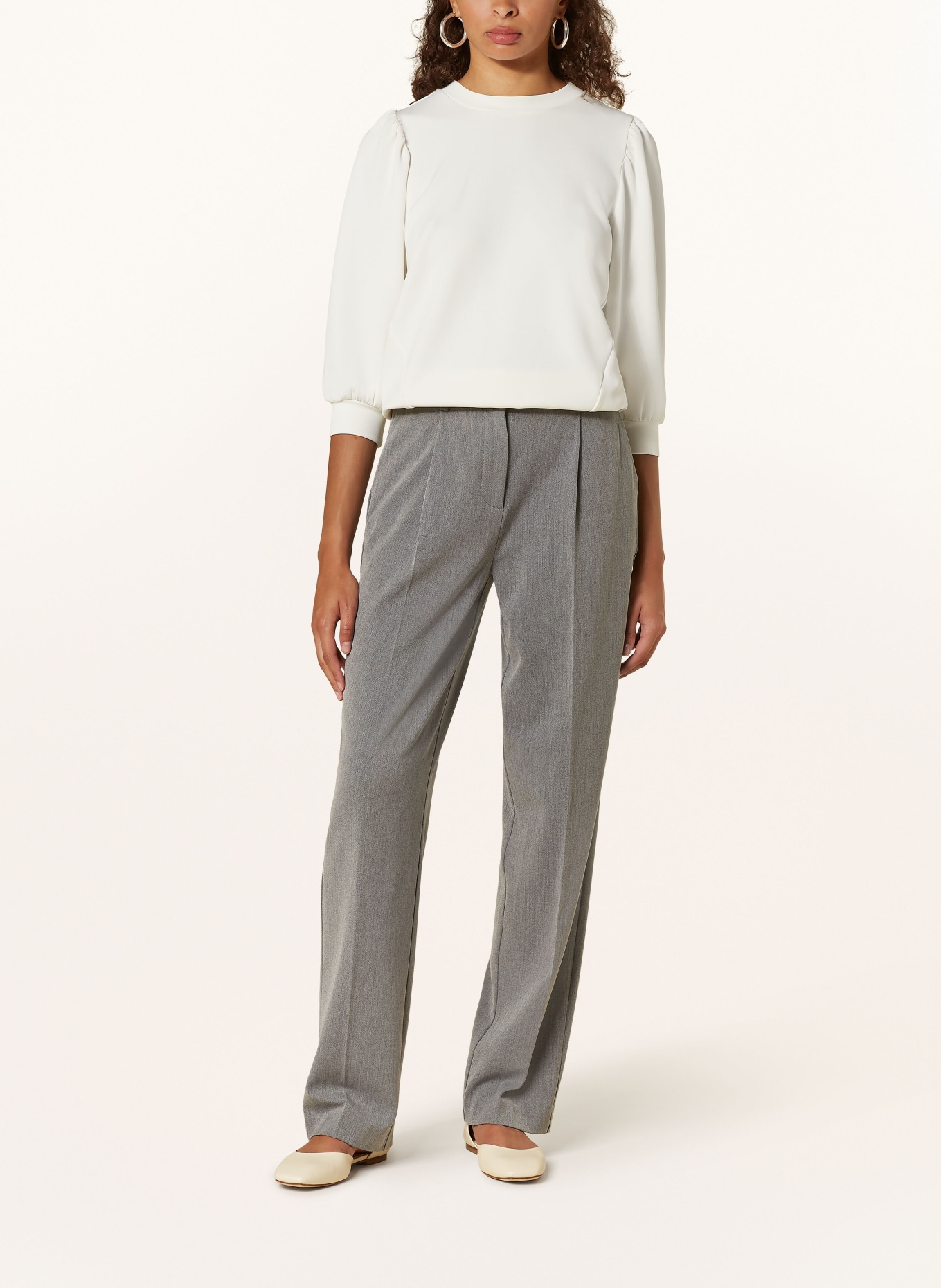 SELECTED Femme Shirt mit 3/4-Arm: ECRU